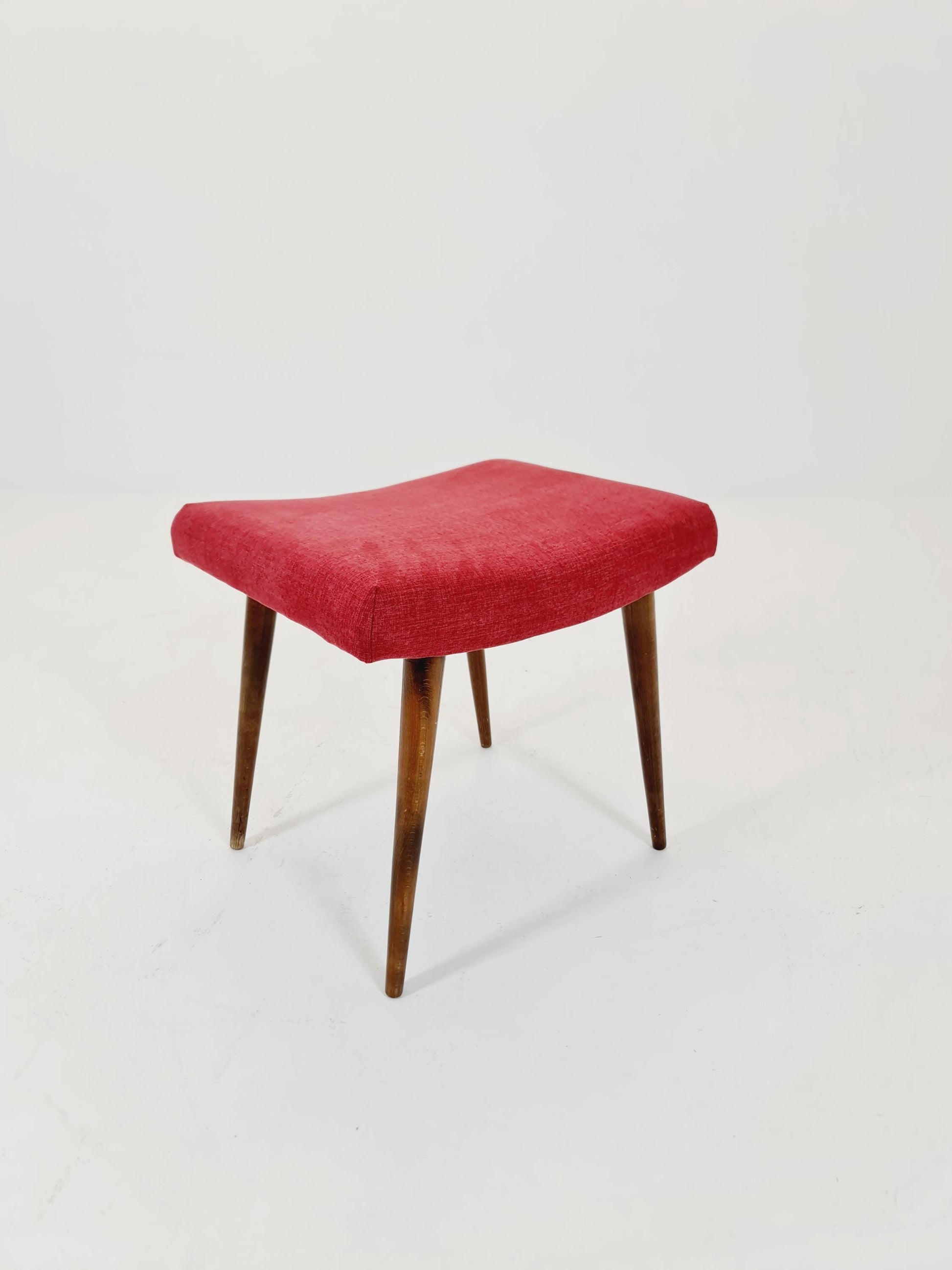 Mid century modern German ottoman/footstool make up stool from the 50s