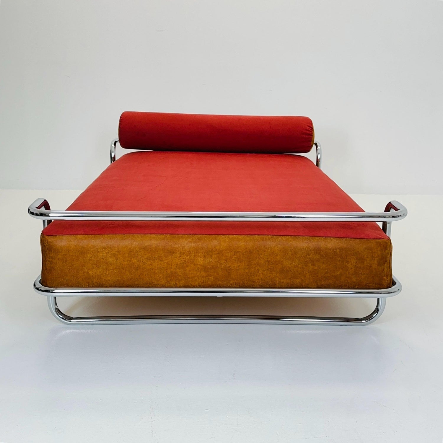 Mod century Iconic Bauhaus Vintage IKEA KROMVIK Chrome Bed by Knut Hagberg, 1980s Sweden