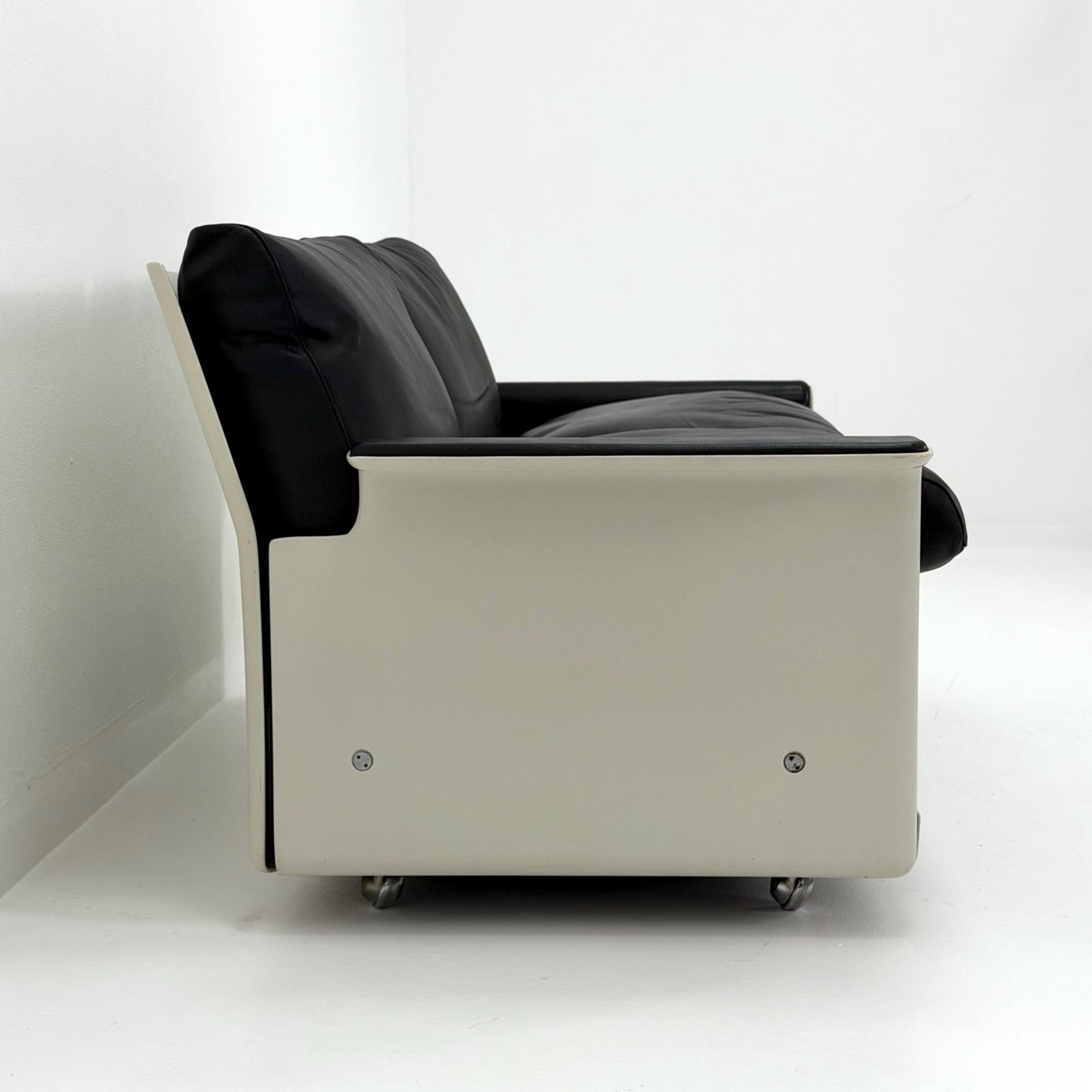 Mid century Ultra-Rare Space Age two seater sofa RZ62 by Dieter Rams for Vitsoe, 1960s Germany