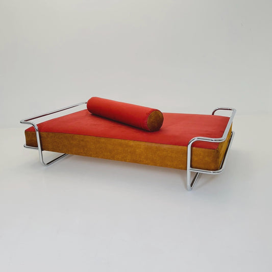 Mid century Iconic Bauhaus Vintage IKEA KROMVIK Chrome Bed by Knut Hagberg, 1980s Sweden