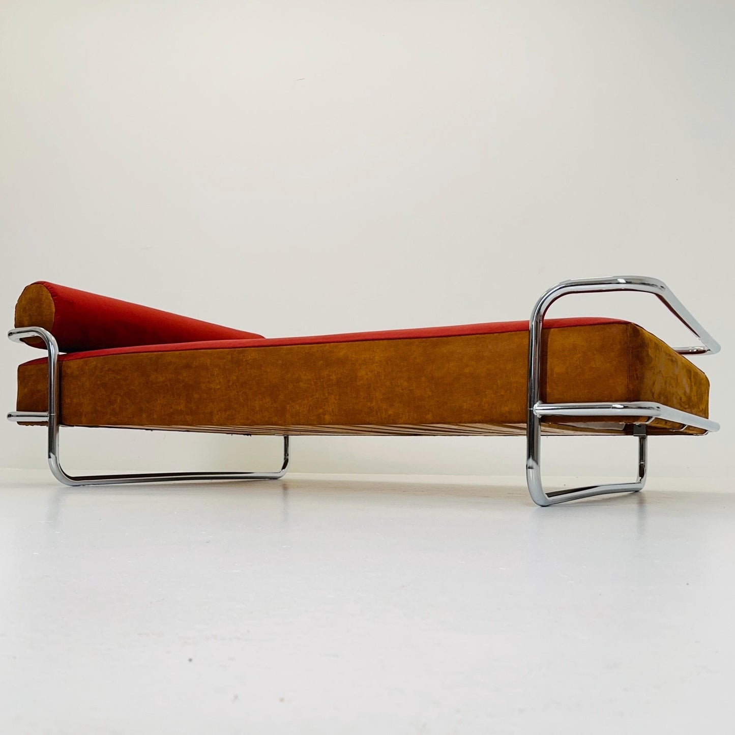 Mid century Iconic Bauhaus Vintage IKEA KROMVIK Chrome Bed by Knut Hagberg, 1980s Sweden