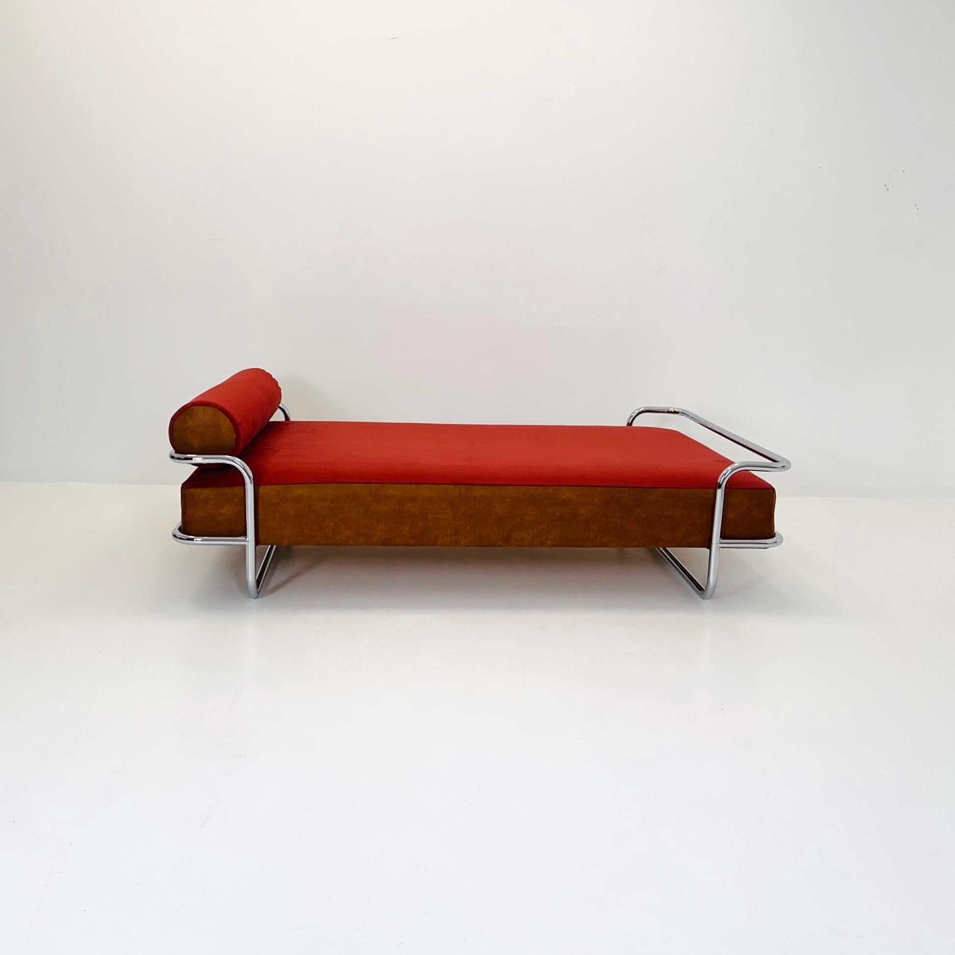 Mid century Iconic Bauhaus Vintage IKEA KROMVIK Chrome Bed by Knut Hagberg, 1980s Sweden