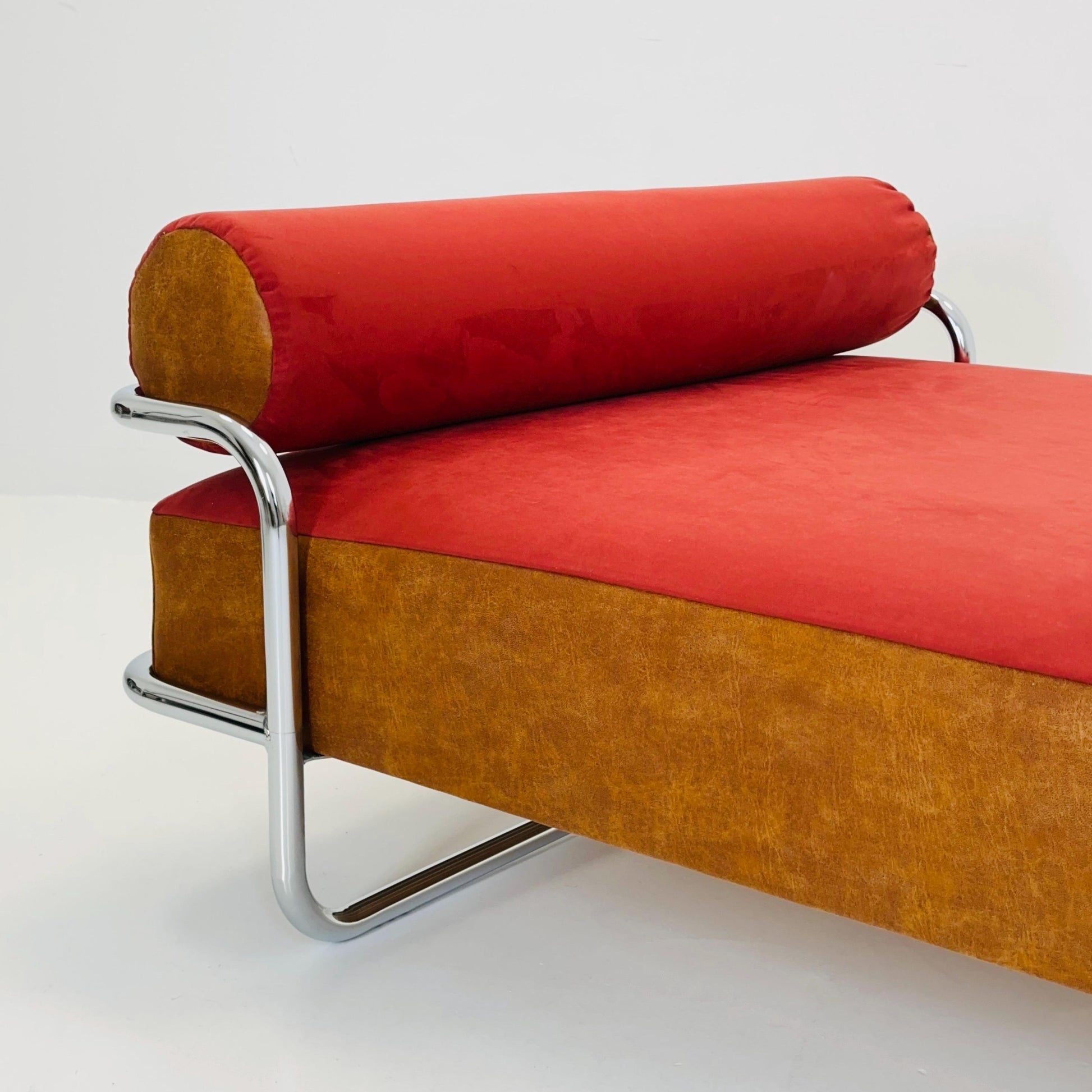 Mid century Iconic Bauhaus Vintage IKEA KROMVIK Chrome Bed by Knut Hagberg, 1980s Sweden