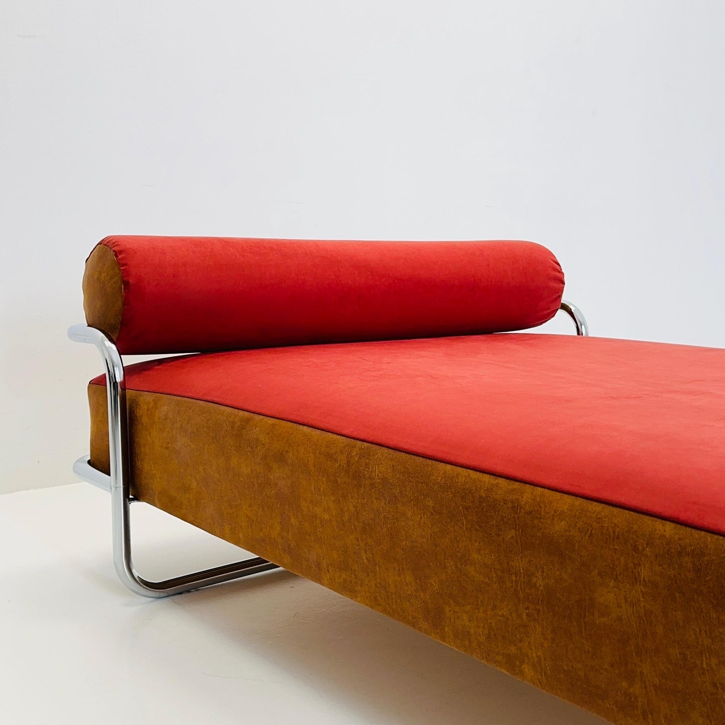 Mid century Iconic Bauhaus Vintage IKEA KROMVIK Chrome Bed by Knut Hagberg, 1980s Sweden