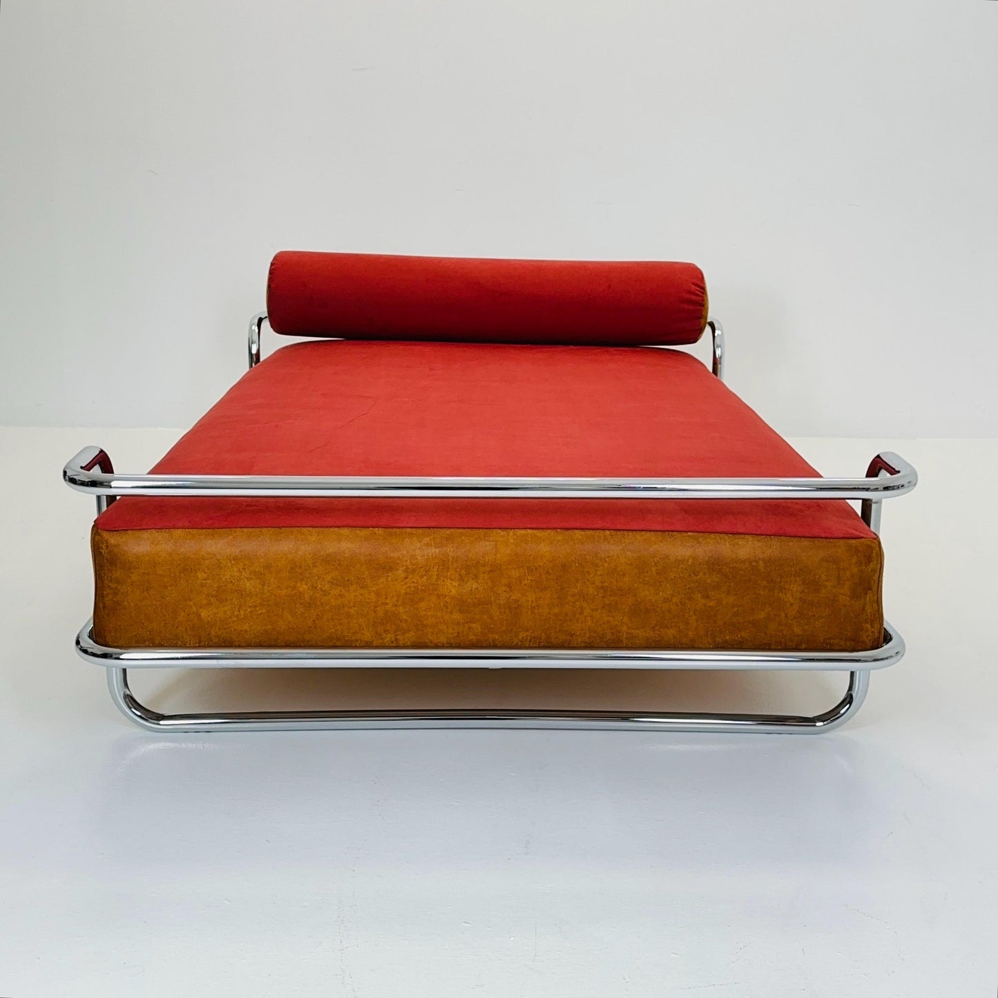 Mid century Iconic Bauhaus Vintage IKEA KROMVIK Chrome Bed by Knut Hagberg, 1980s Sweden