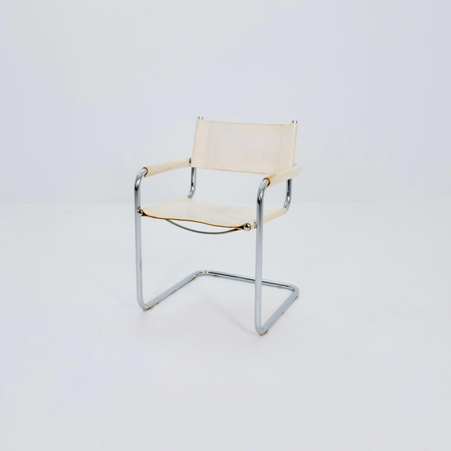 Mid century Bauhaus B34 Cantilever armChair by Mart Stam for Jox Interni, Italy 1980s
