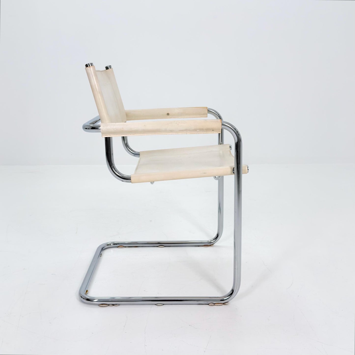 Mid century Bauhaus B34 Cantilever armChair by Mart Stam for Jox Interni, Italy 1980s