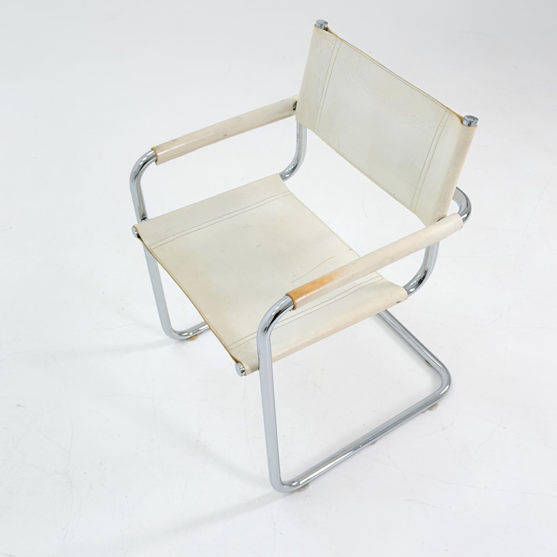 Mid century Bauhaus B34 Cantilever armChair by Mart Stam for Jox Interni, Italy 1980s