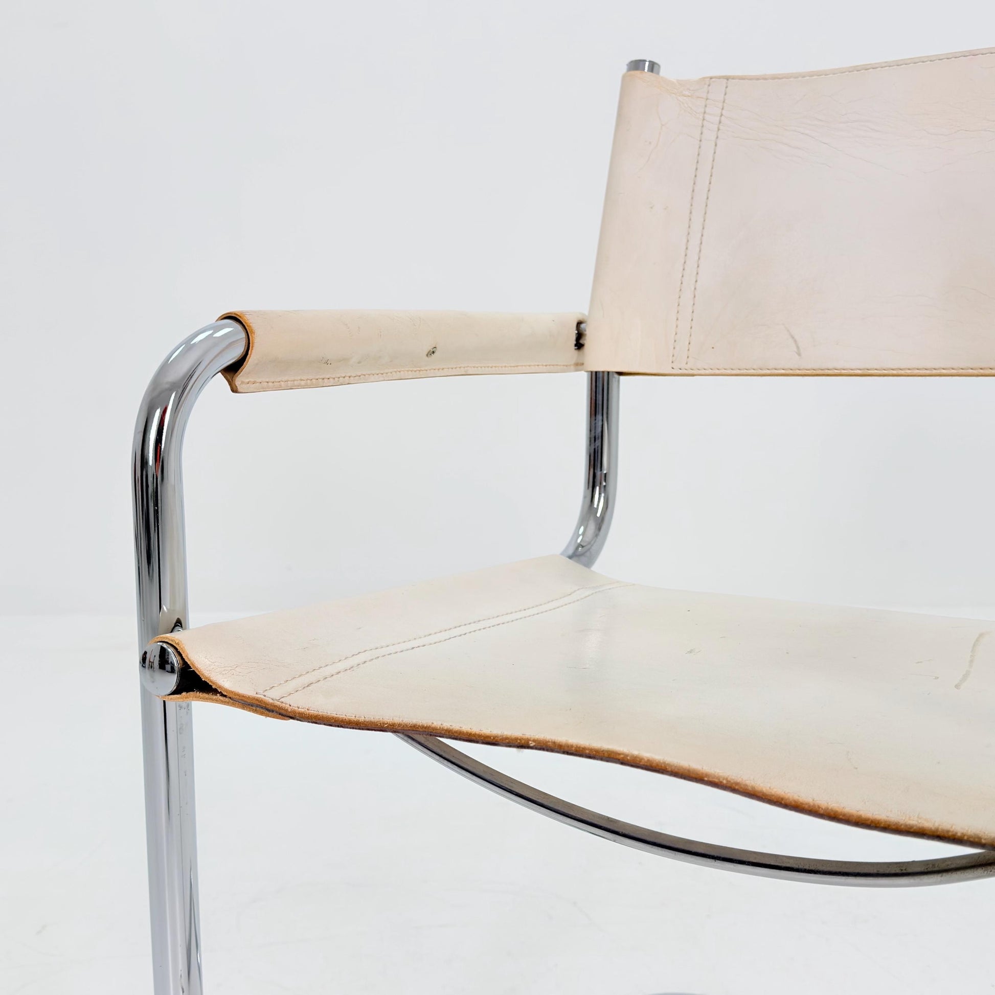 Mid century Bauhaus B34 Cantilever armChair by Mart Stam for Jox Interni, Italy 1980s