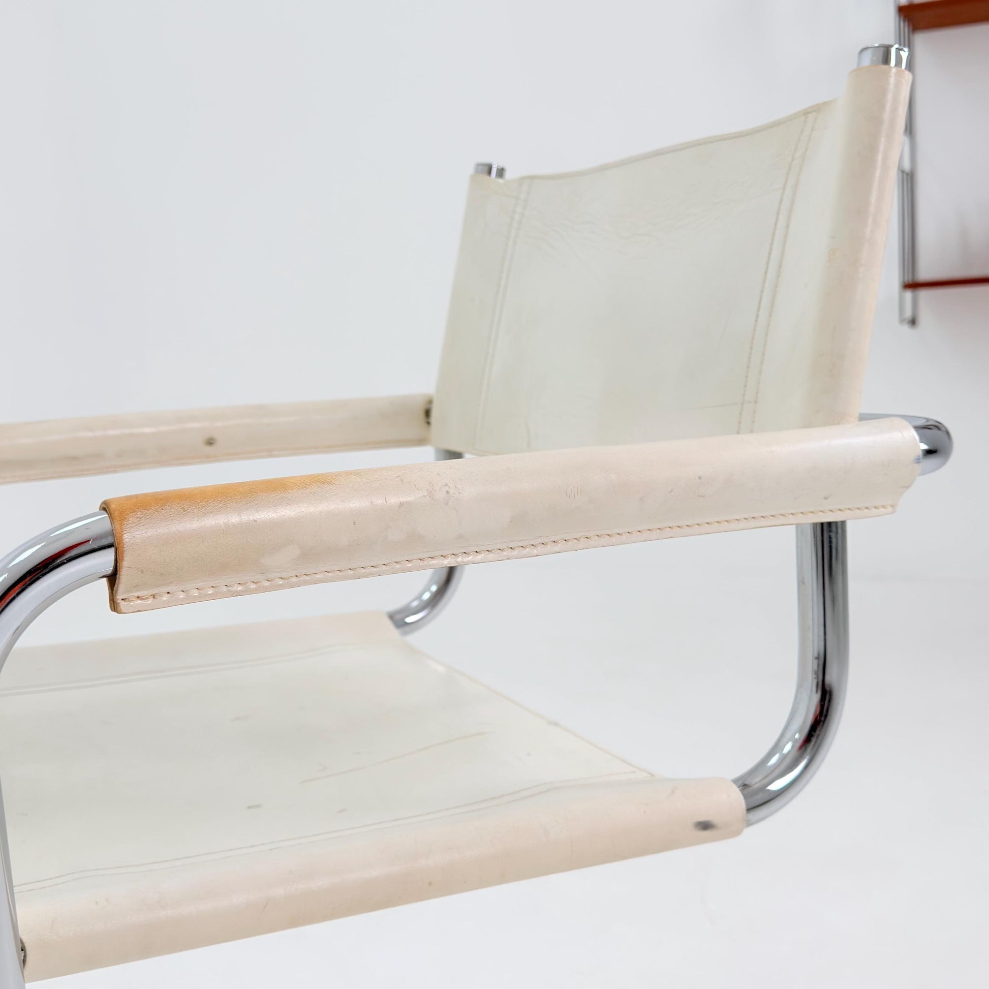 Mid century Bauhaus B34 Cantilever armChair by Mart Stam for Jox Interni, Italy 1980s