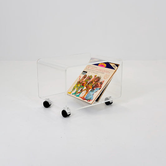 Space age Plexiglass Trolley-side table by Michel Dumas for Roche Bobois 1970s