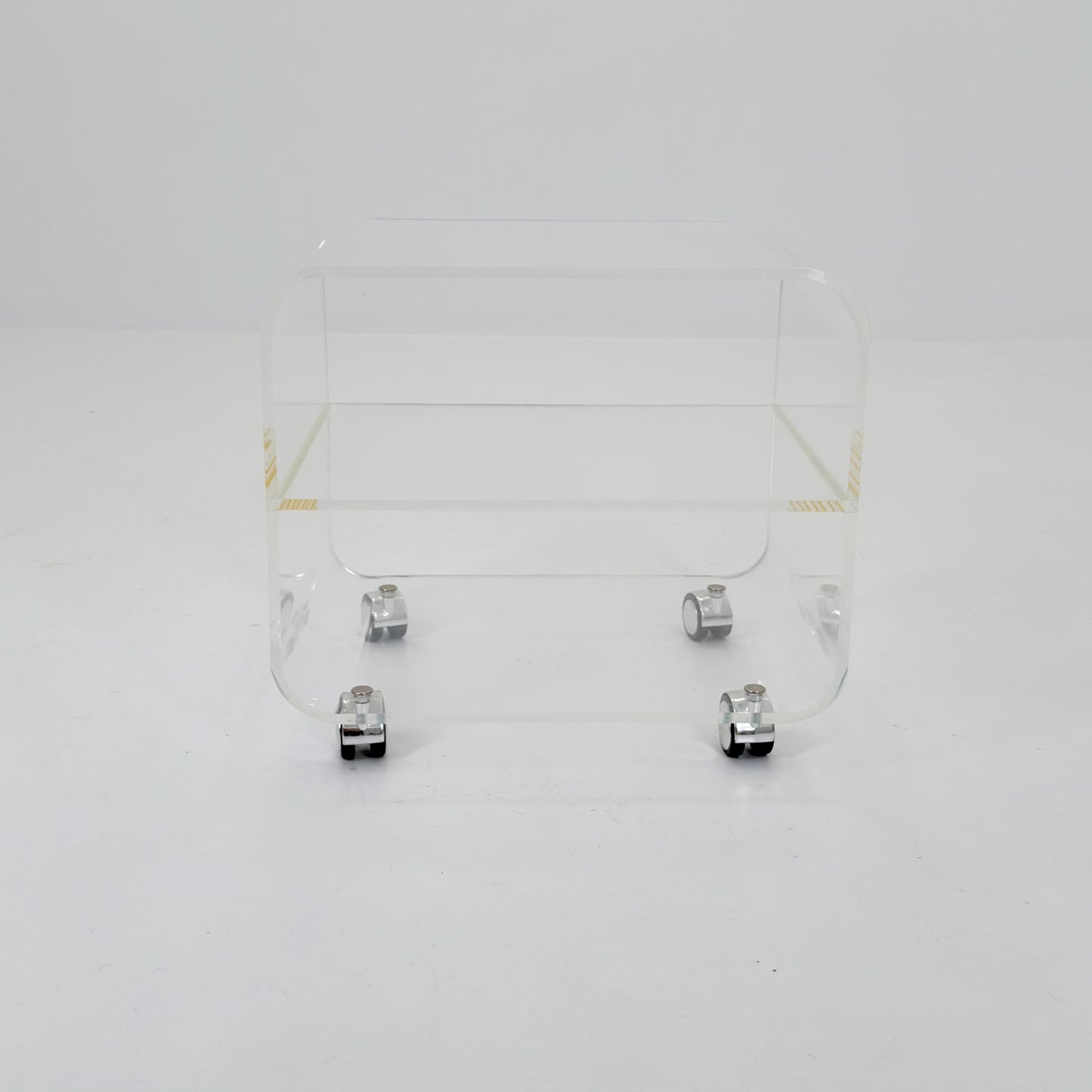 Space age Plexiglass Trolley-side table by Michel Dumas for Roche Bobois 1970s