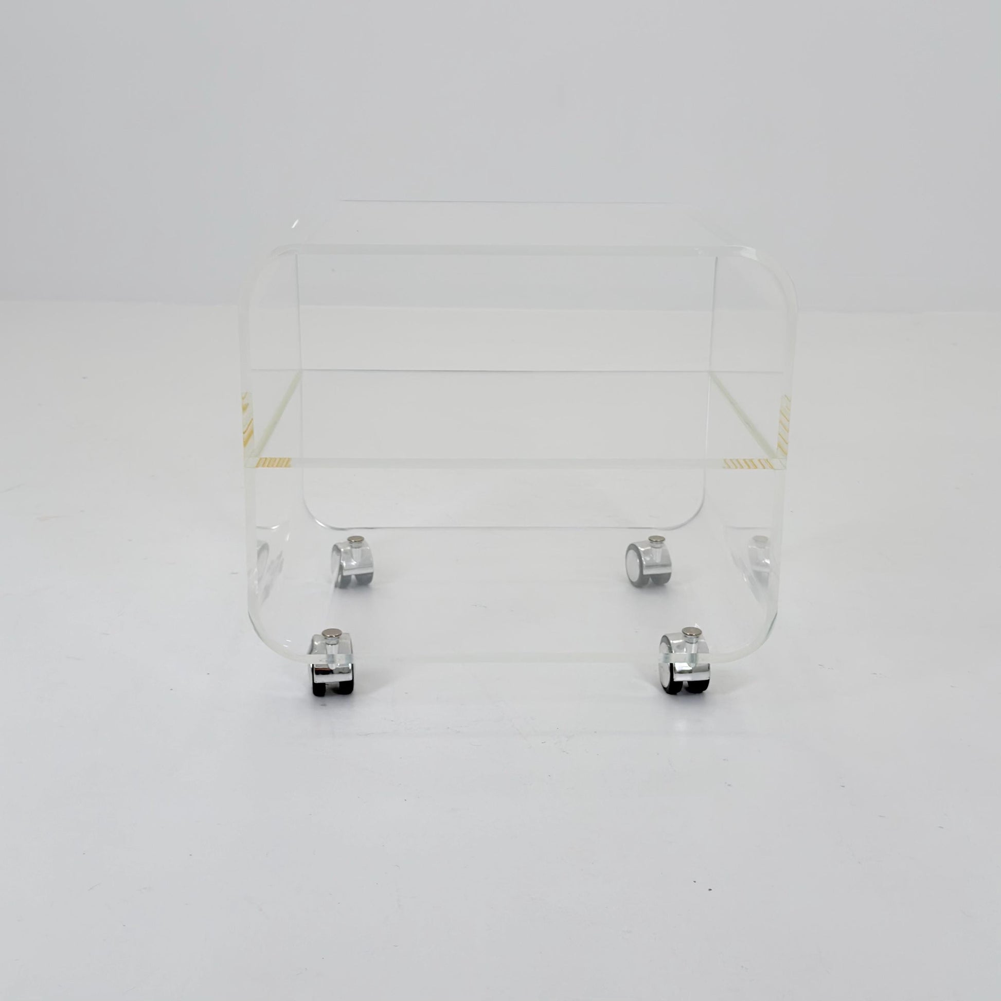 Space age Plexiglass Trolley-side table by Michel Dumas for Roche Bobois 1970s