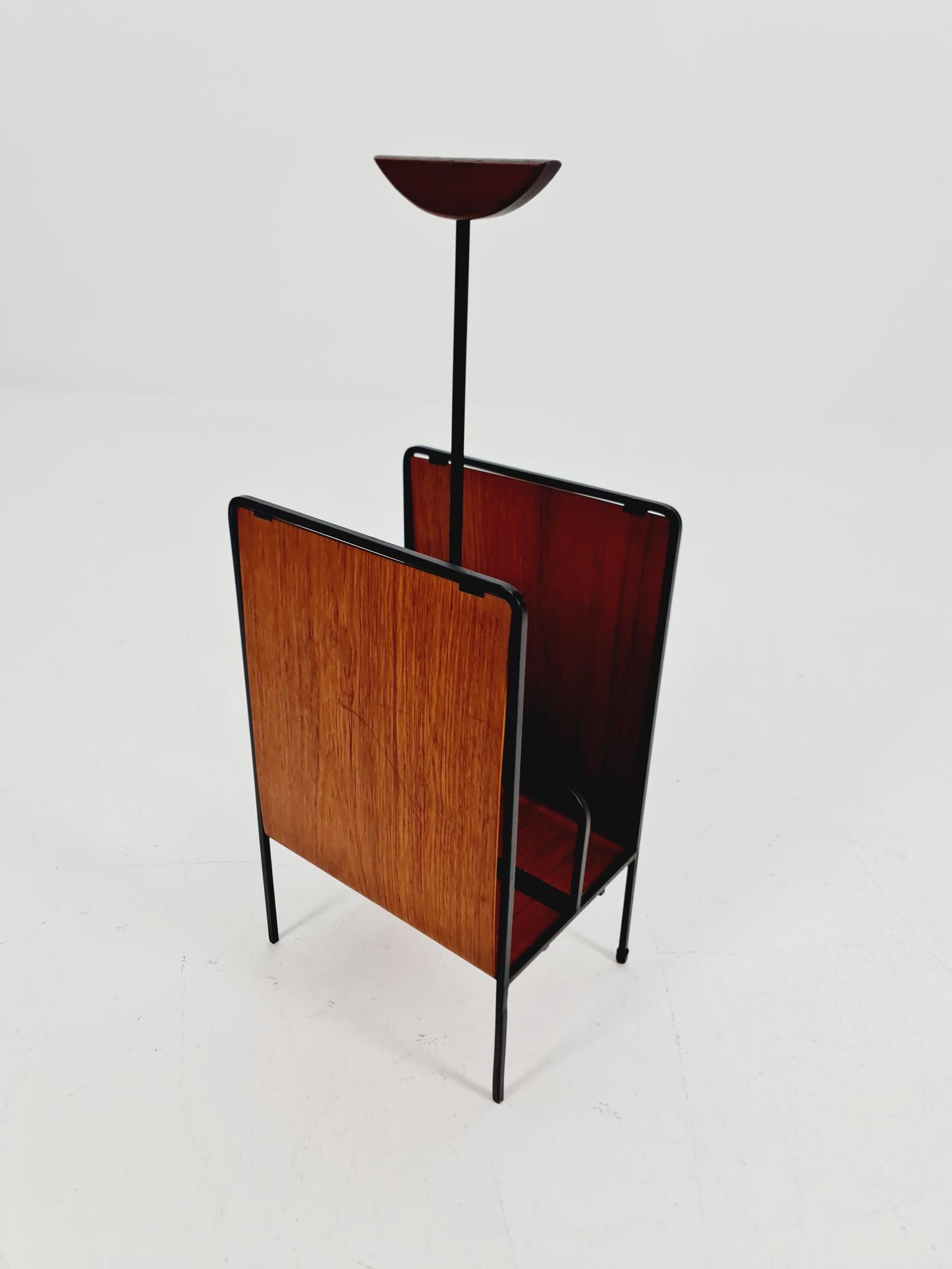 Danish Mid century Solid teak magazine rack 1960s