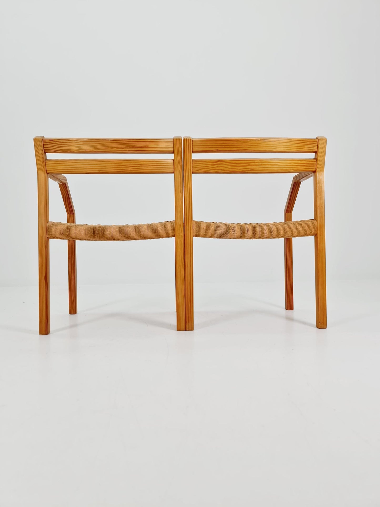 Super rare Oak Armchair bench By Niels Otto Moller for J.LMollers model Nr 404 .1960s