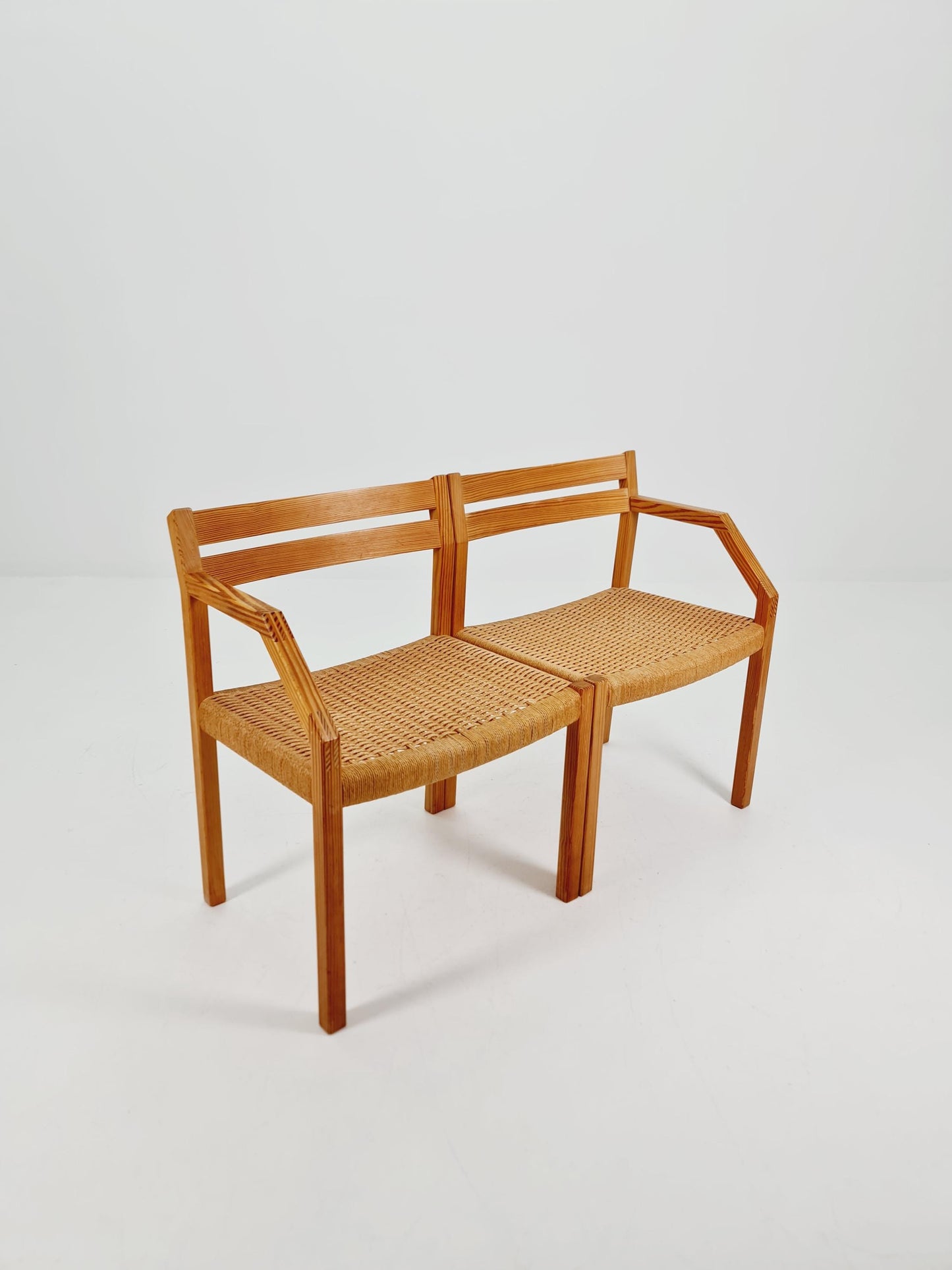 Super rare Oak Armchair bench By Niels Otto Moller for J.LMollers model Nr 404 .1960s