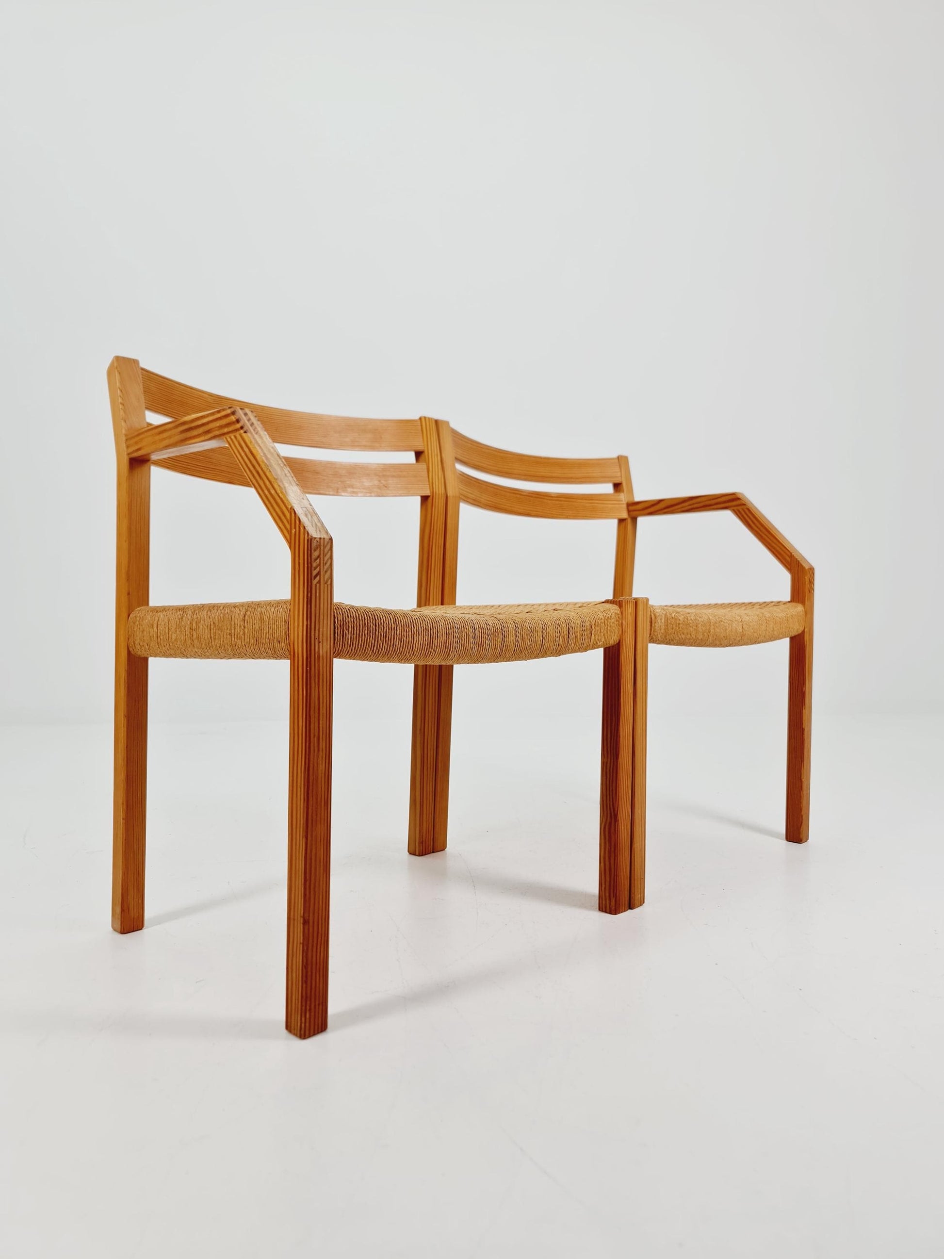 Super rare Oak Armchair bench By Niels Otto Moller for J.LMollers model Nr 404 .1960s