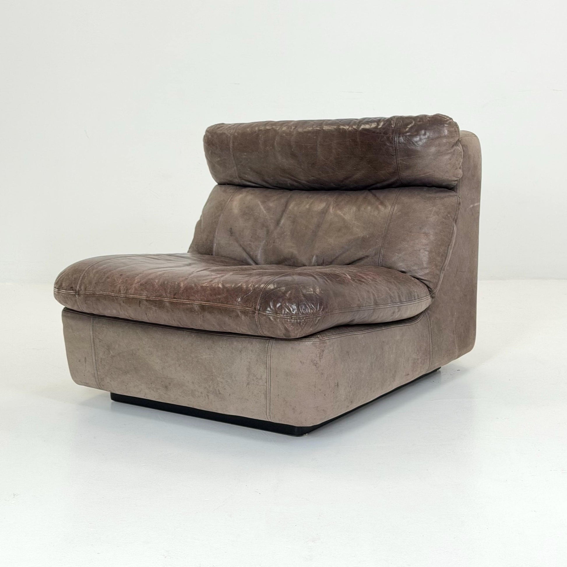 Mid-Century Leather Lounge Chair by Kill International, Germany 1970s