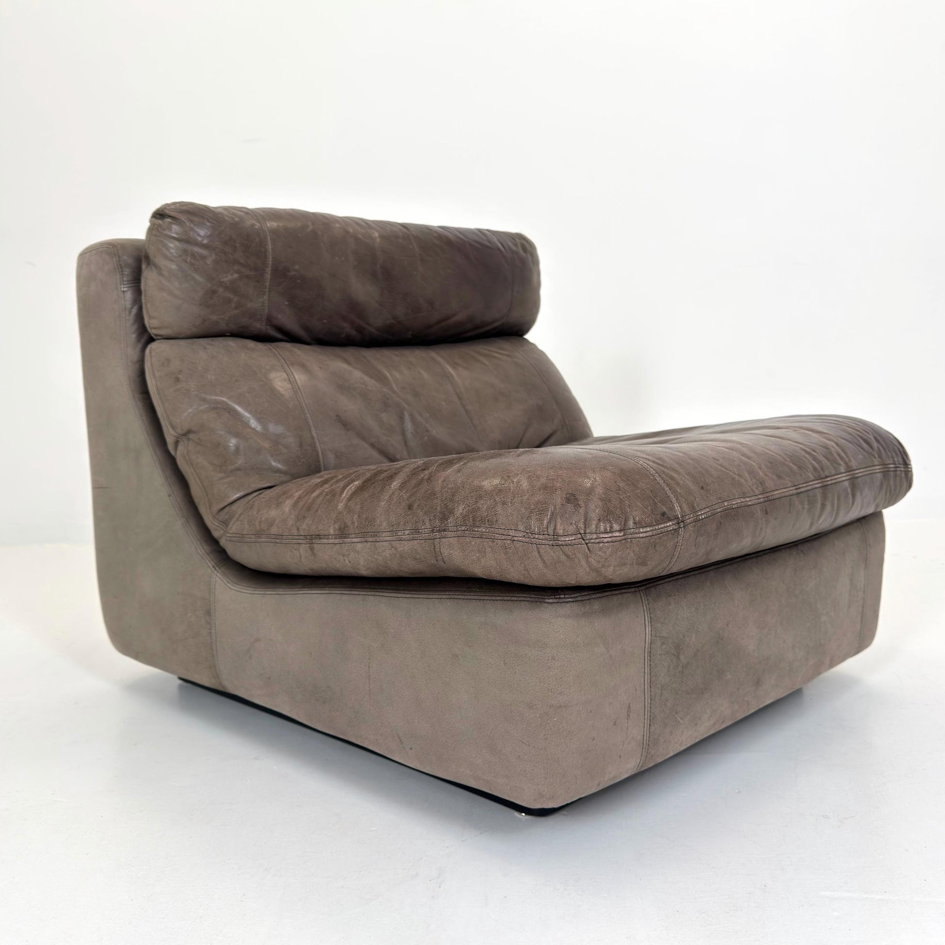 Mid-Century Leather Lounge Chair by Kill International, Germany 1970s