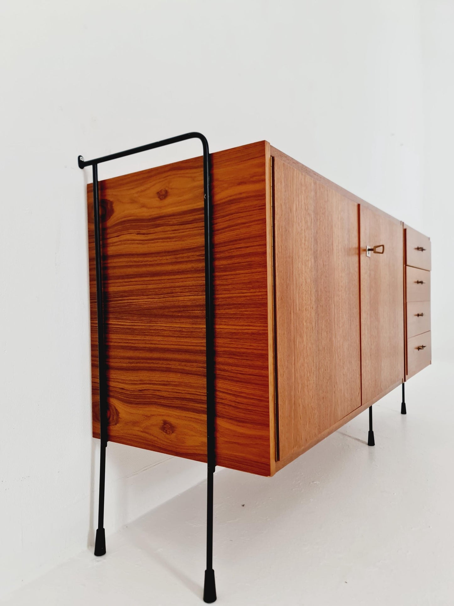 Mid Century Modern German teak Sideboard By Omnia Hilker Möbel , 1950s