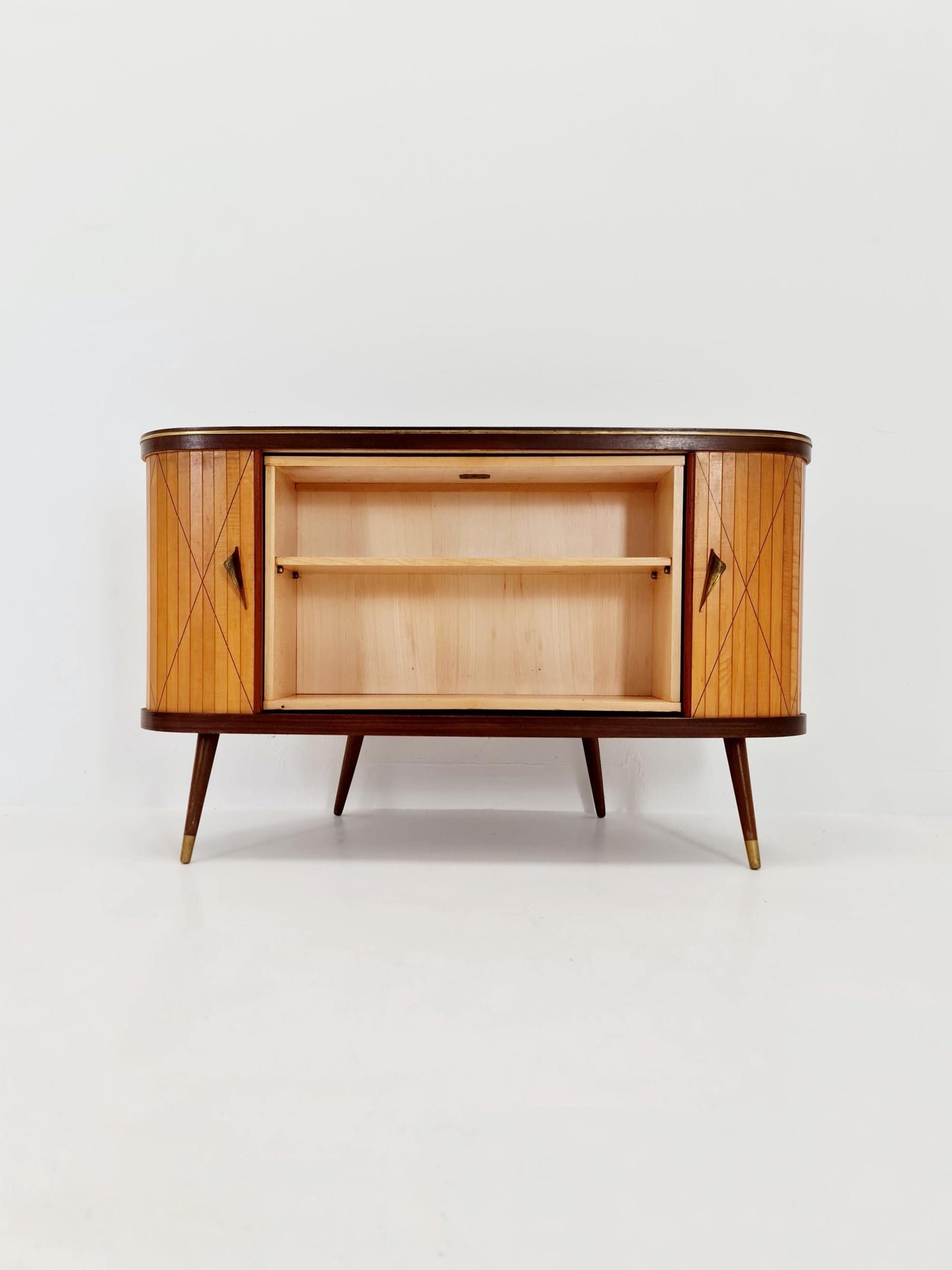 Rare Mid century Corner German bar/ sideboard, 1950s