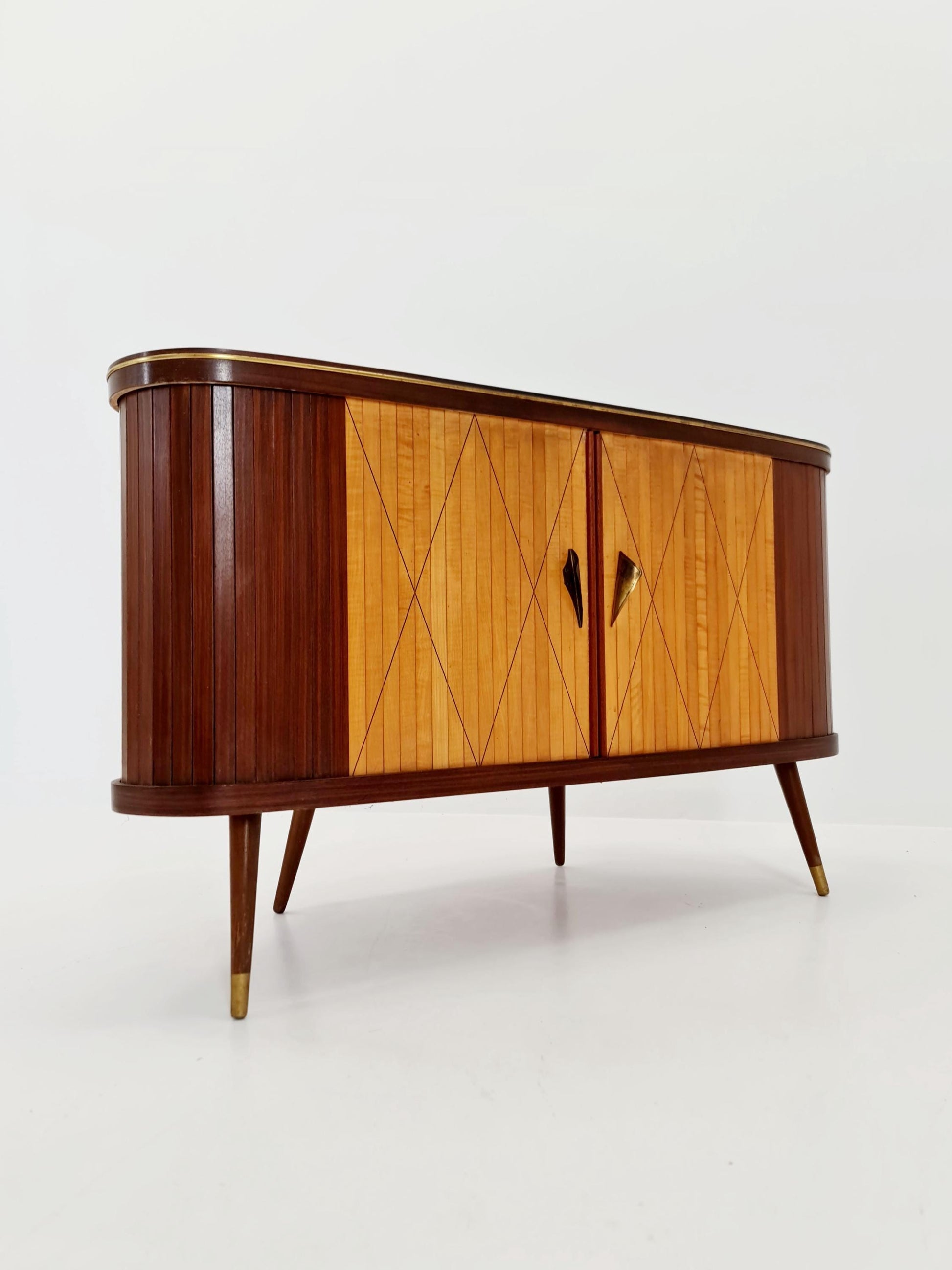 Rare Mid century Corner German bar/ sideboard, 1950s