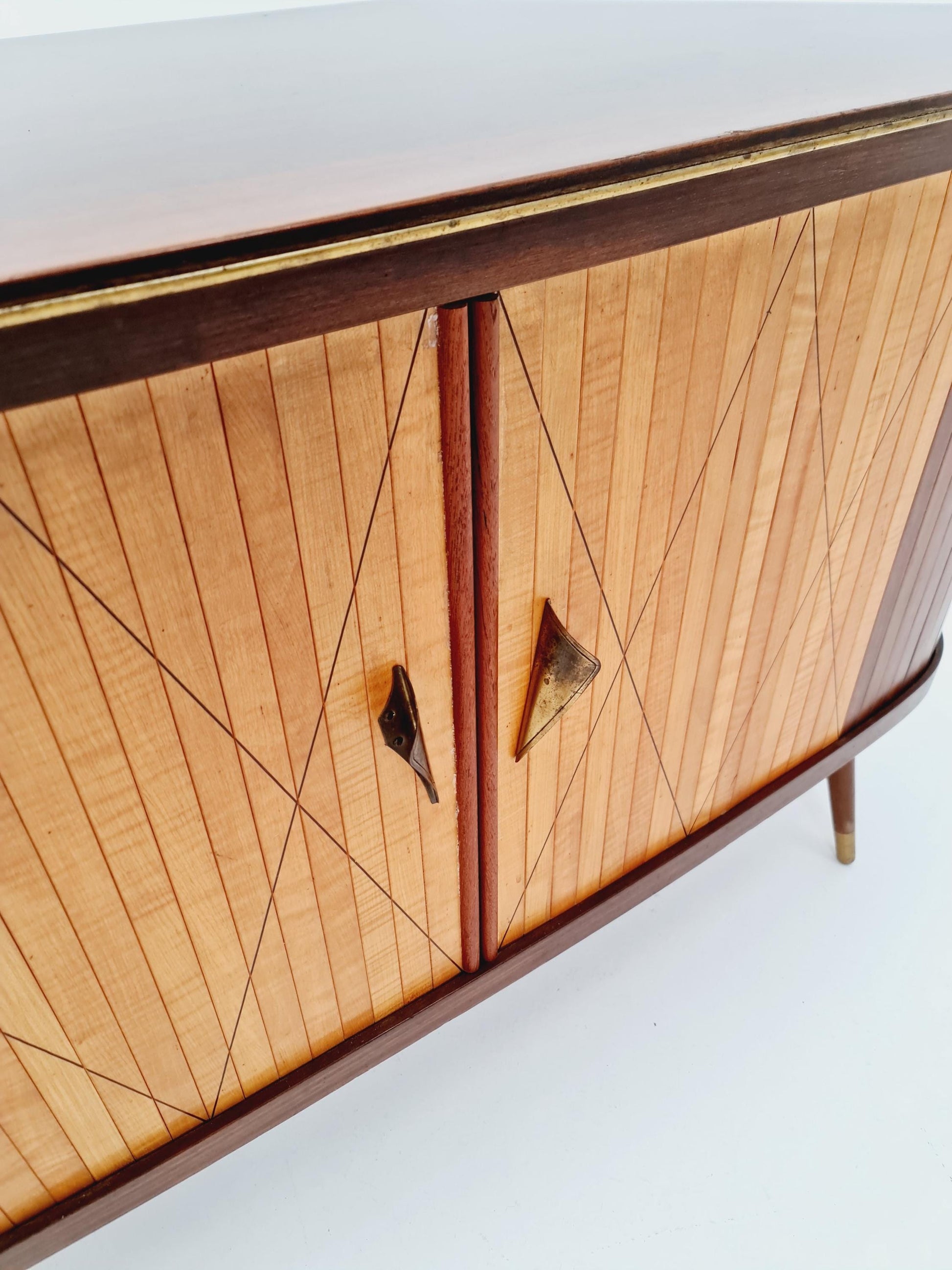 Rare Mid century Corner German bar/ sideboard, 1950s
