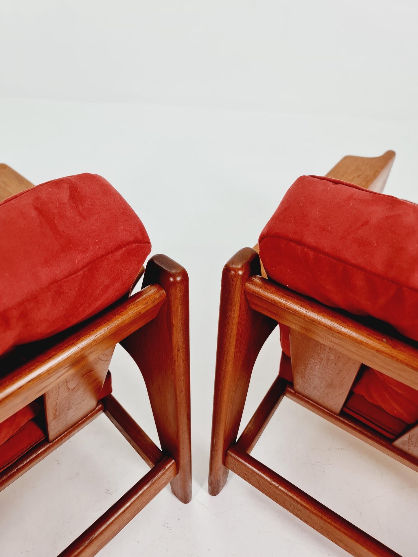 Mid century teak easy lounge chairs by Arne Wahl Iversen for Komfort ,Set of 2 1960s