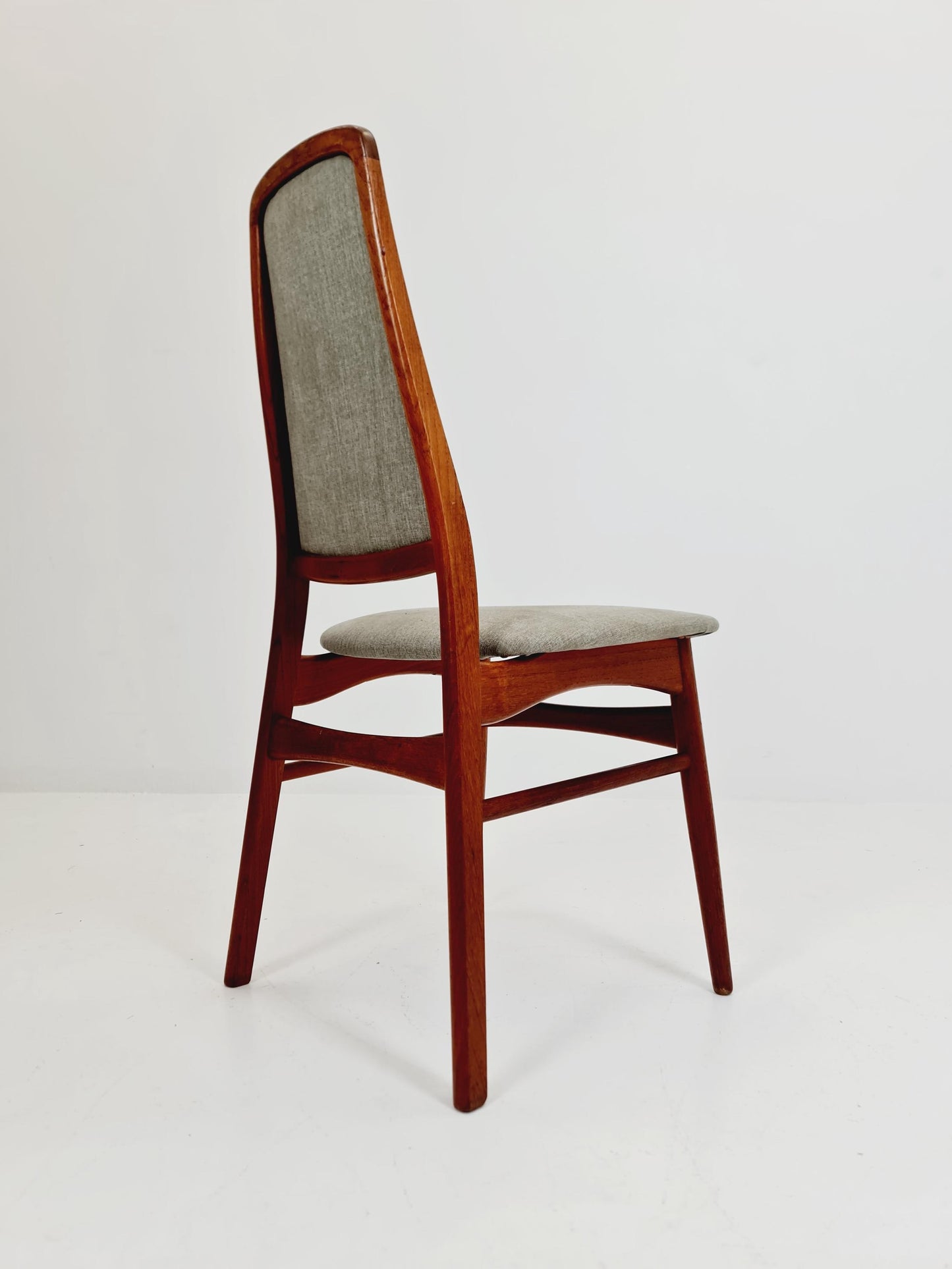 Vintage Danish solid teak dining chair by Vamdrup Stolfabrik , 1960s,