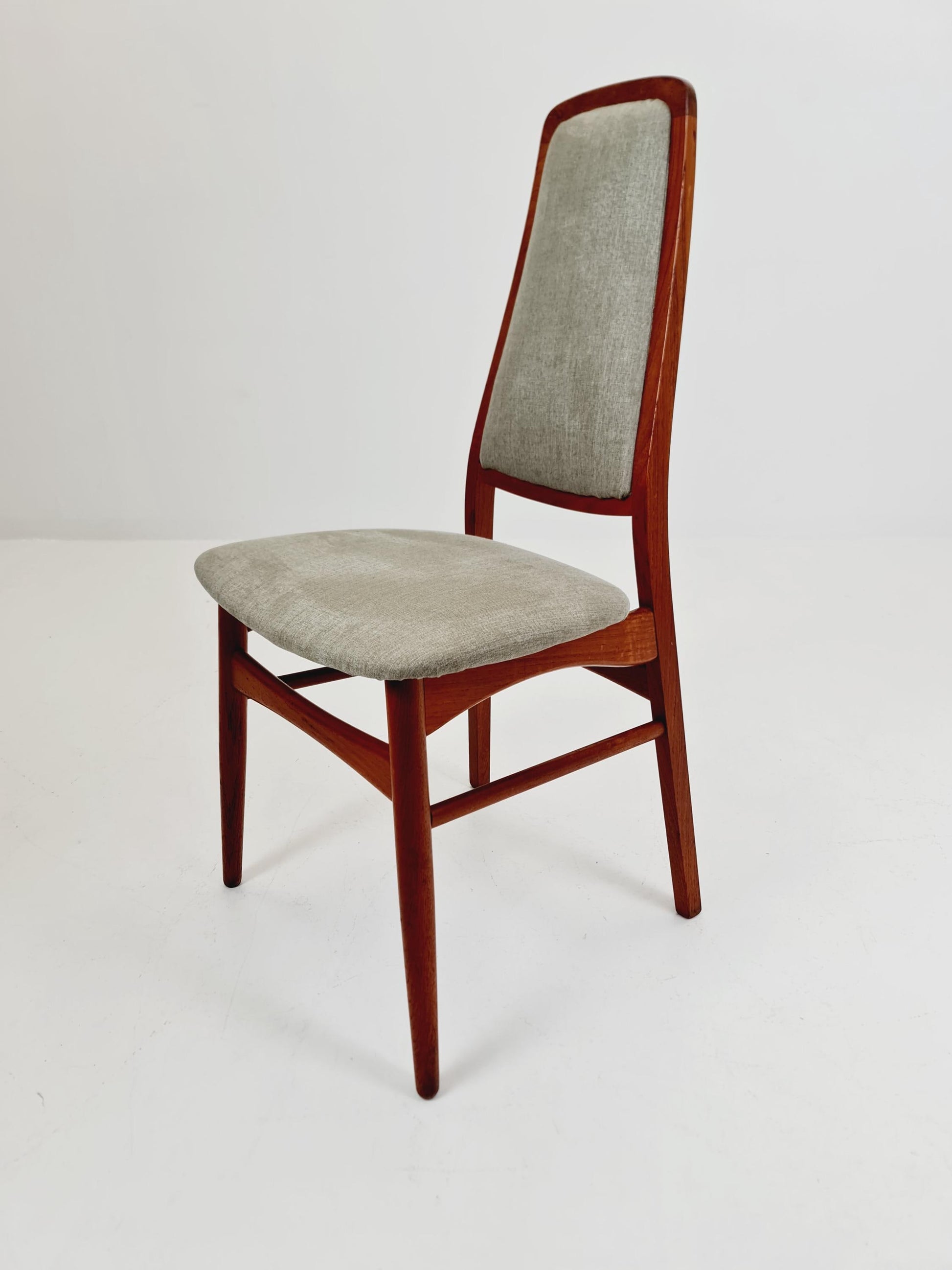 Vintage Danish solid teak dining chair by Vamdrup Stolfabrik , 1960s,
