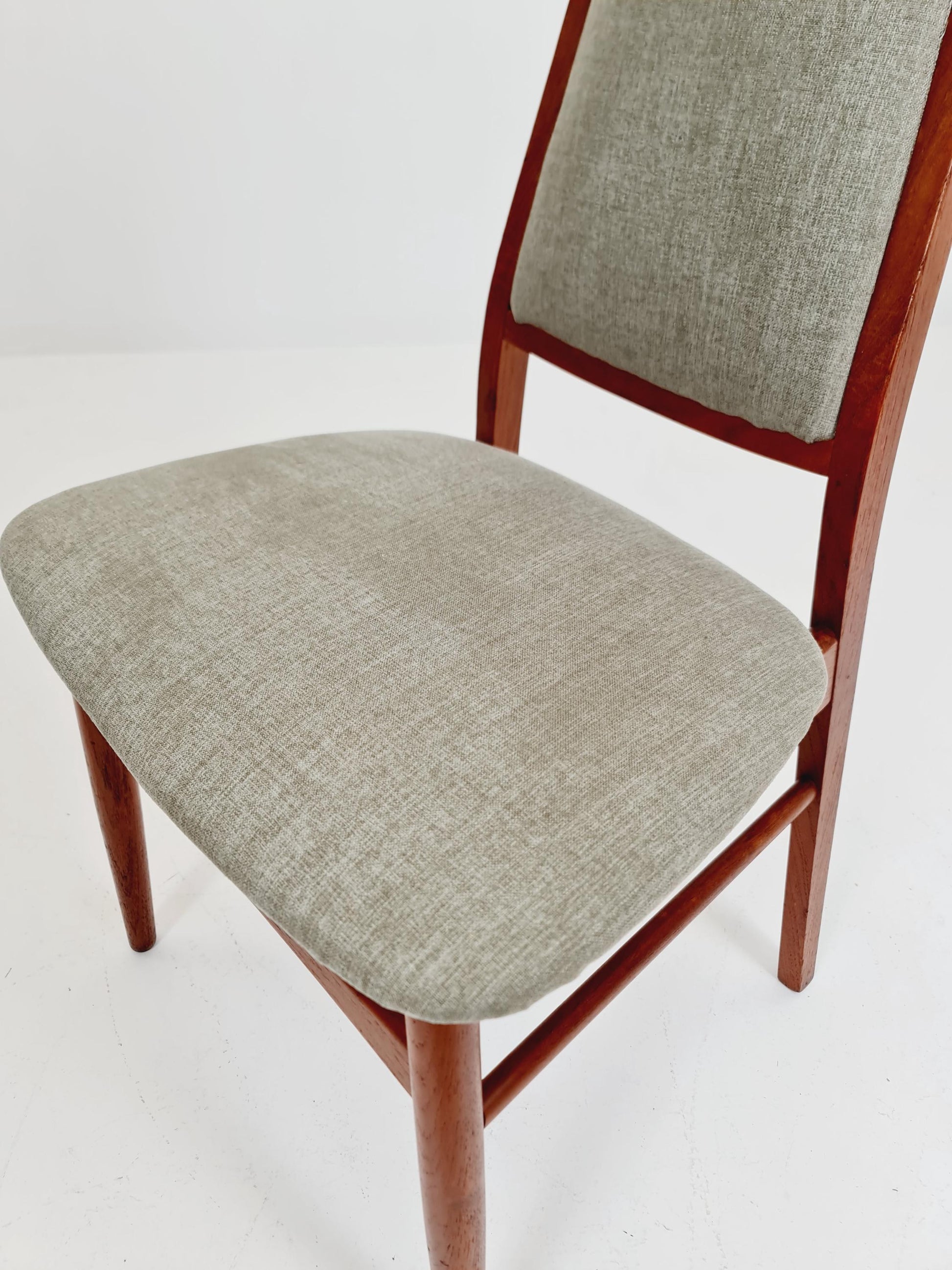 Vintage Danish solid teak dining chair by Vamdrup Stolfabrik , 1960s,