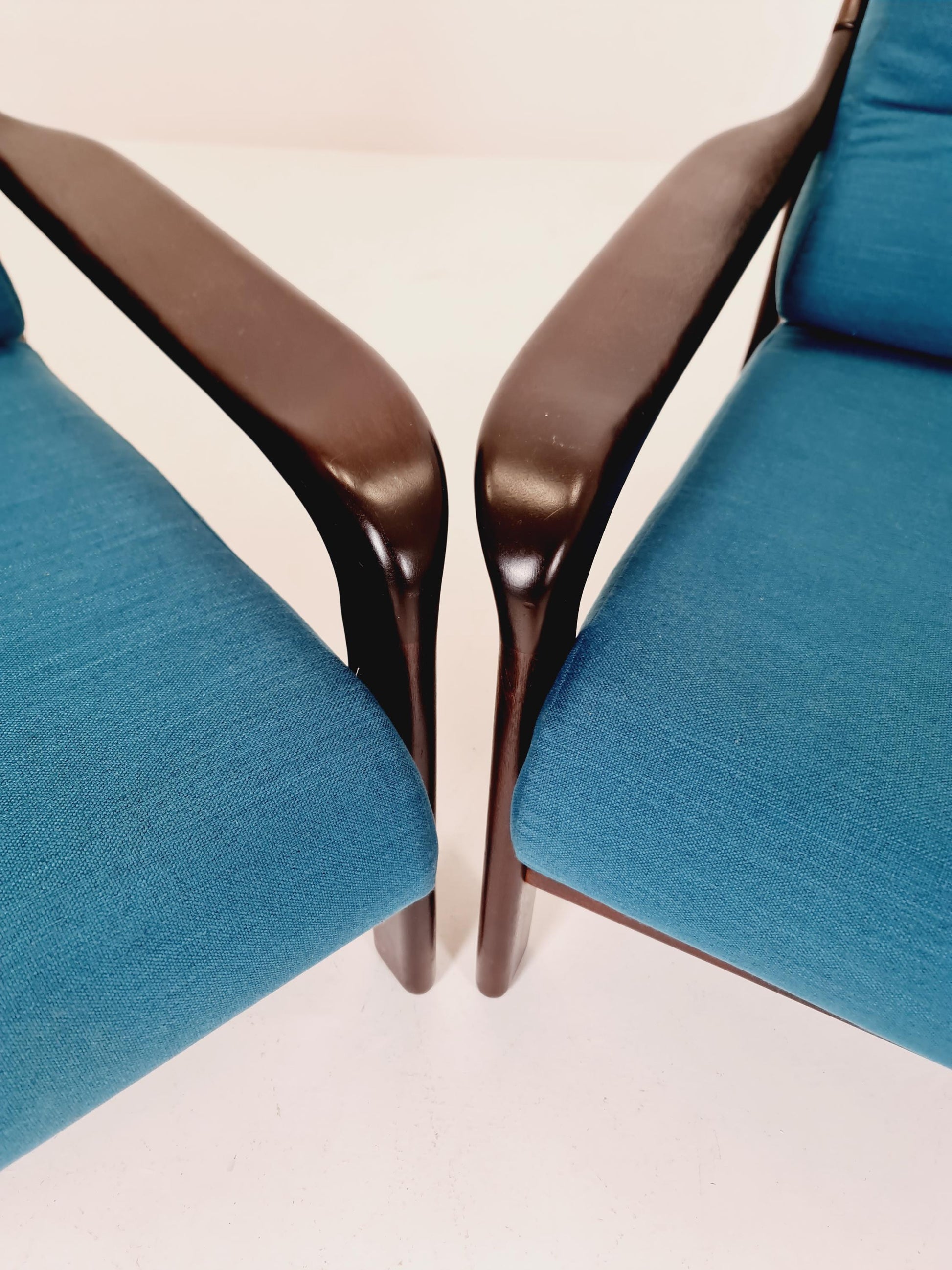 Midcentury German Set of 2 space age lounge chairs , 1970s