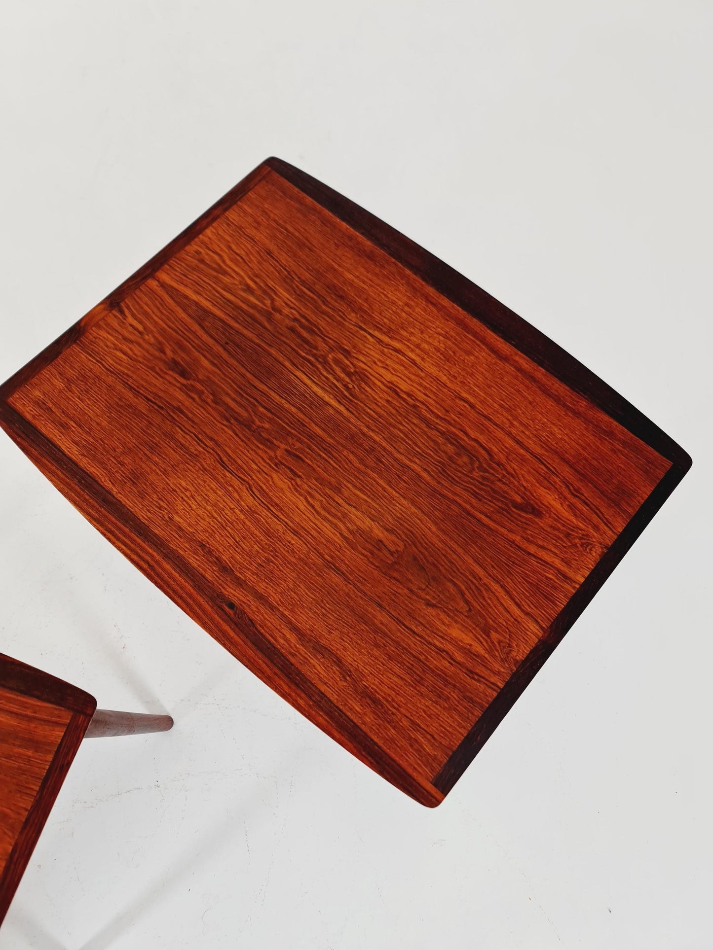 Midcentury danish Rosewood nesting tables/ side tables by Poul Jensen for selig, 1960s