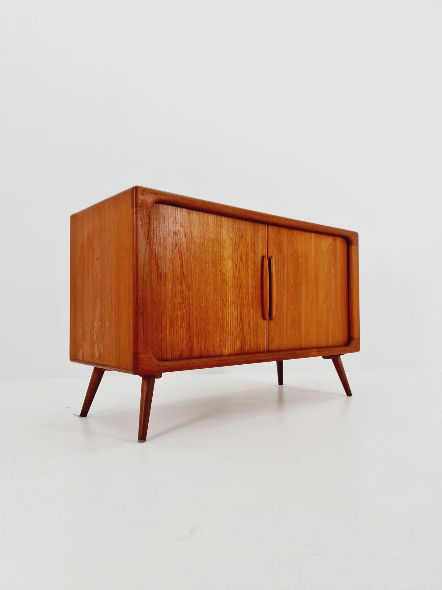 Mid century Solid Danish teak hallway cabinet, Record cabinet By Dyrlund 1960s