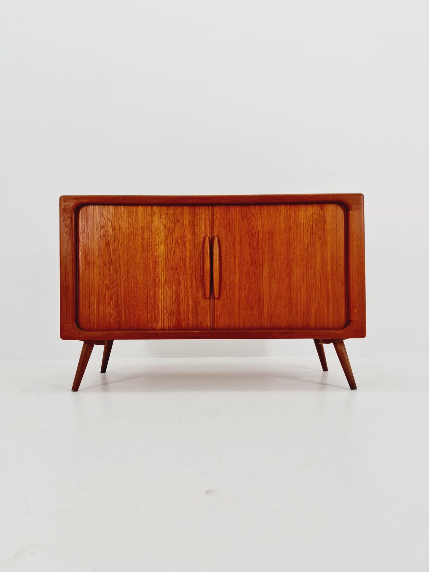 Mid century Solid Danish teak hallway cabinet, Record cabinet By Dyrlund 1960s