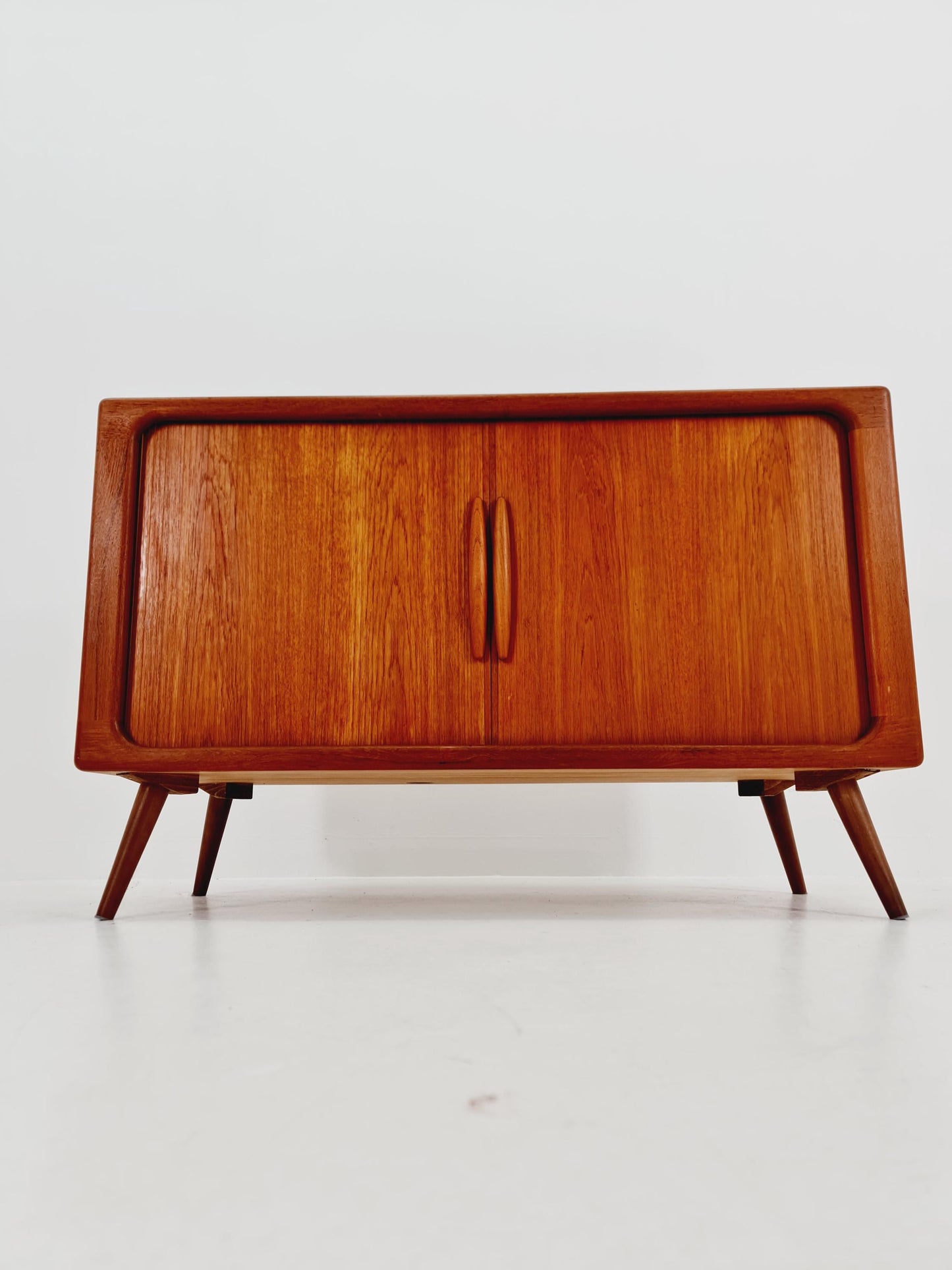 Mid century Solid Danish teak hallway cabinet, Record cabinet By Dyrlund 1960s