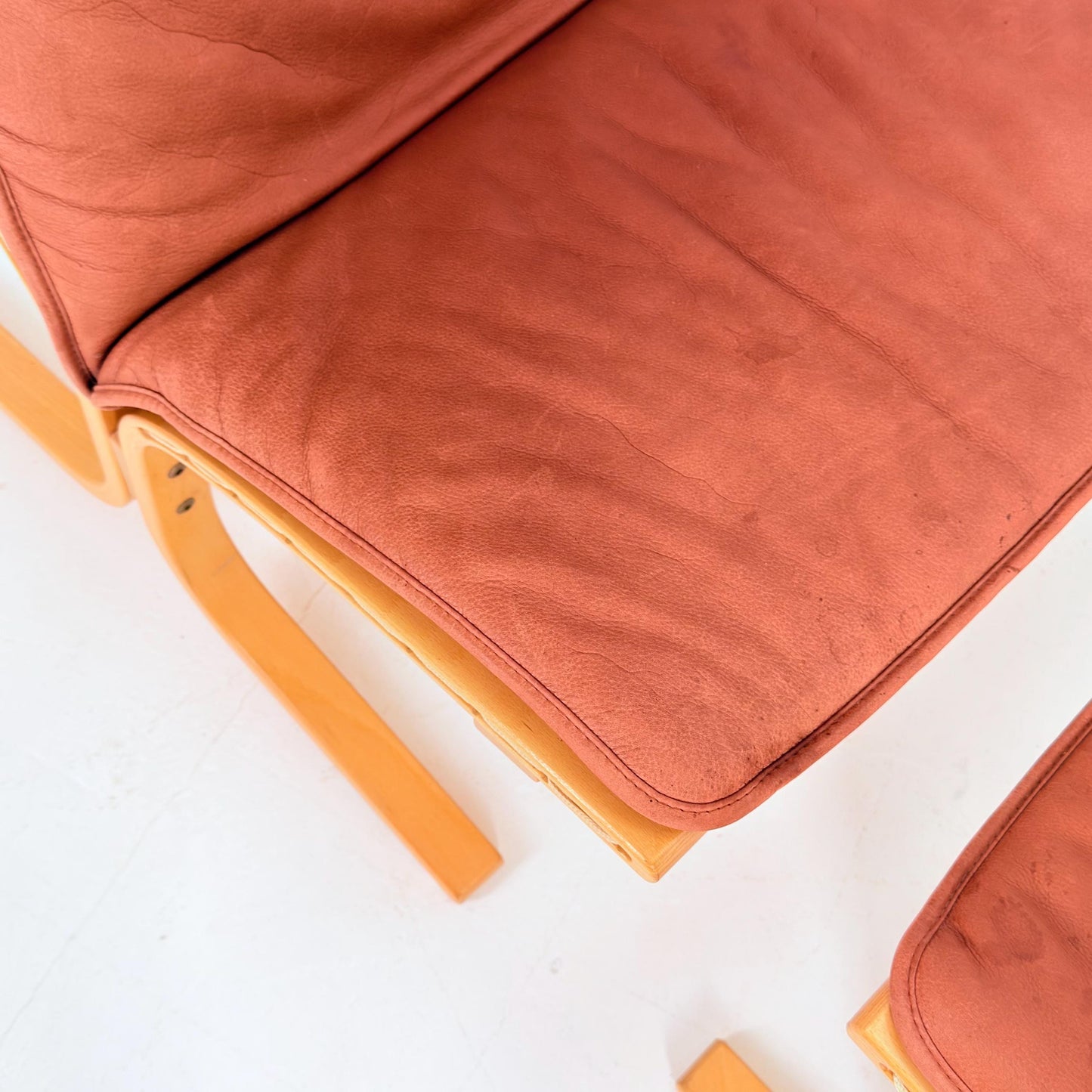 Mid century lounge chair “Siesta” and ottoman by Ingmar Relling, Westnofa Furniture, Norway 1980s