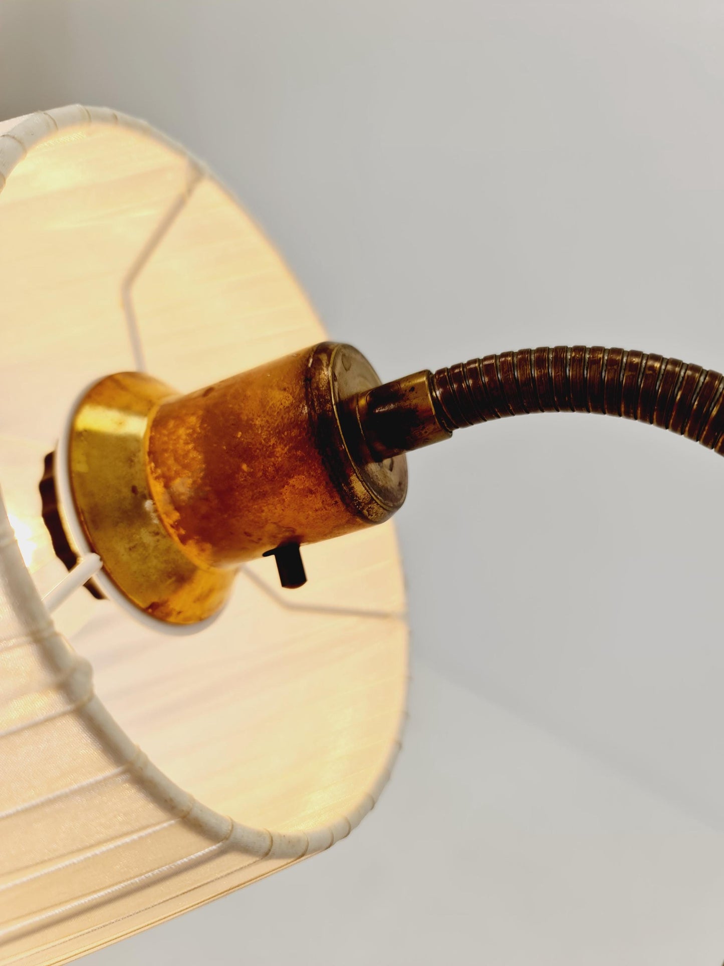 Vintage Swedish Mahagoni floor lamp by Solbackens Svarveri AB, 1970s