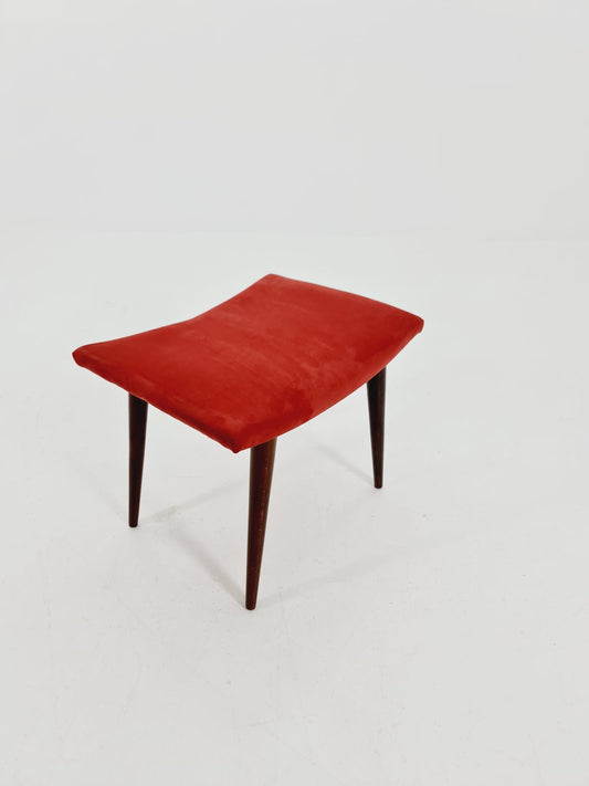 Mid century modern German ottoman/footstool make up stool from the 50s