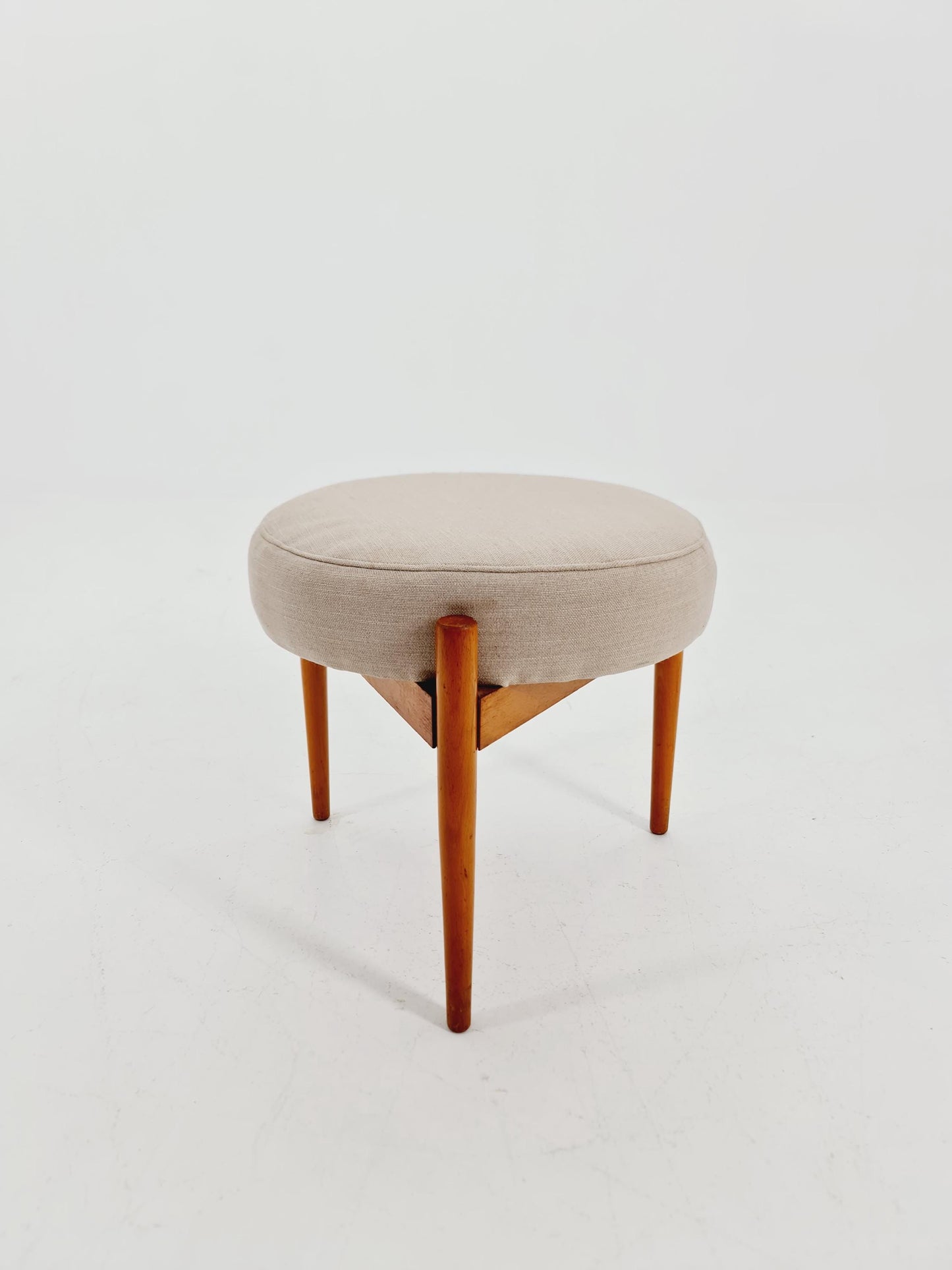 Mid century modern German ottoman/footstool make up stool from the 50s