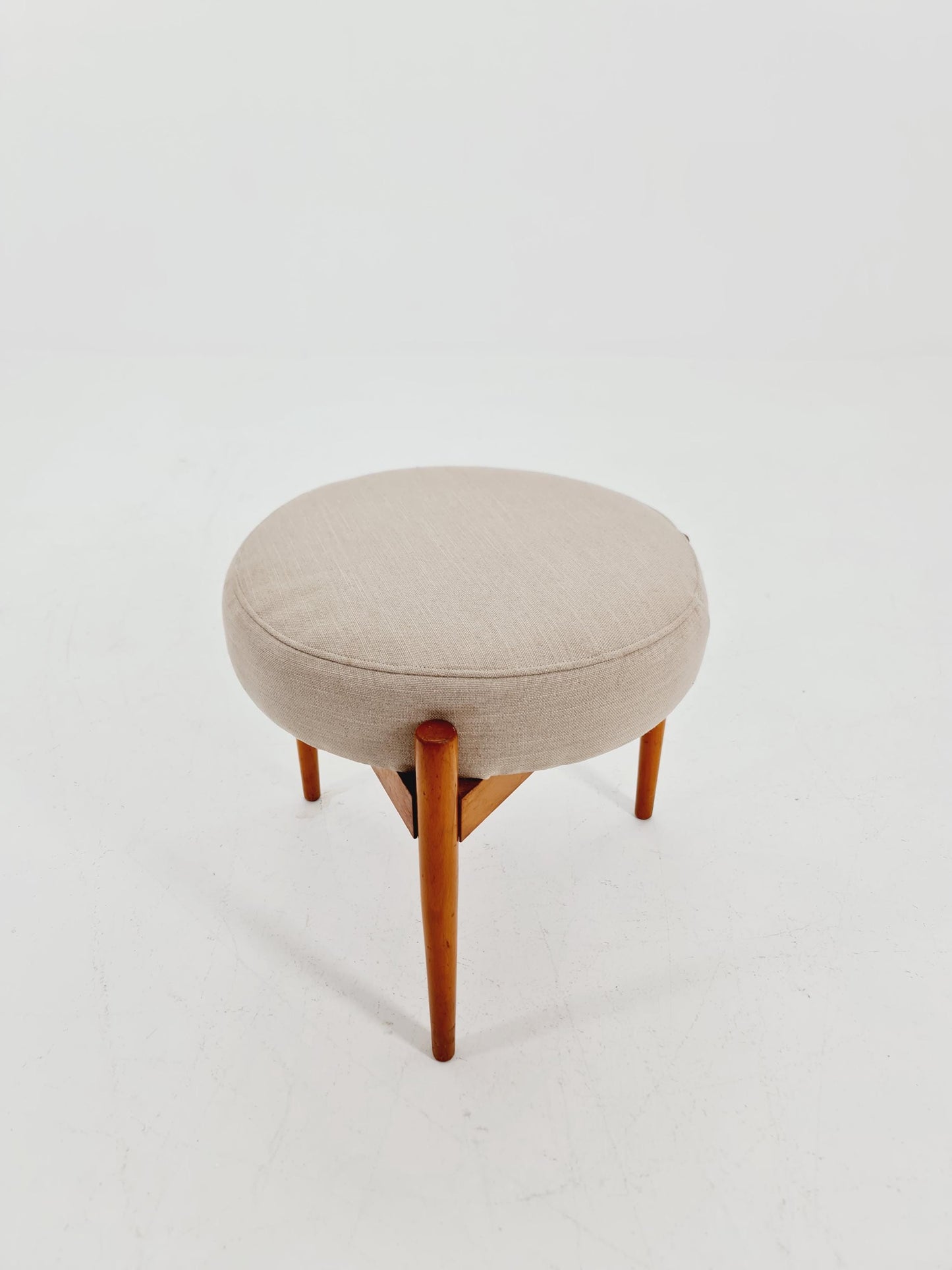 Mid century modern German ottoman/footstool make up stool from the 50s
