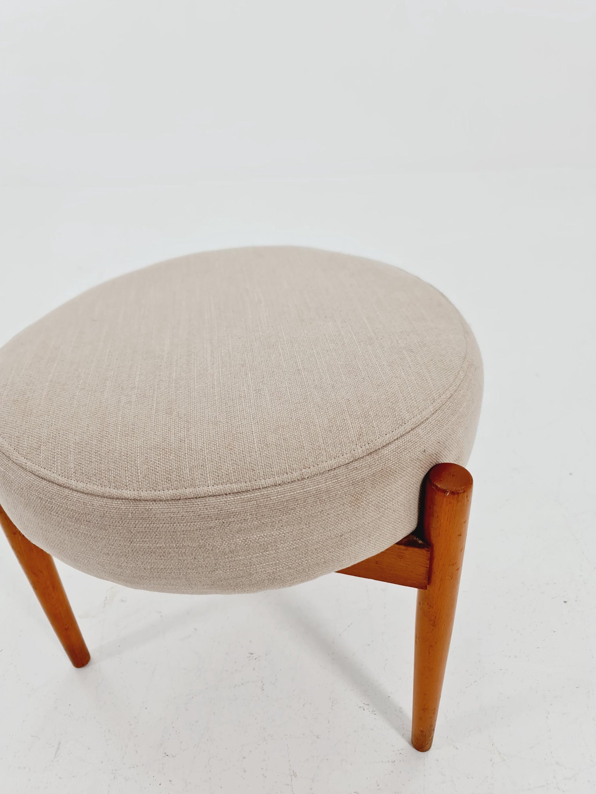 Mid century modern German ottoman/footstool make up stool from the 50s