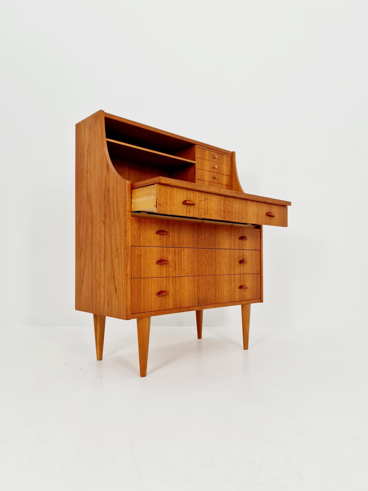 Midcentury vintage Teak secretary / vanity /Make up table By Arne Wahl iversen 1960s