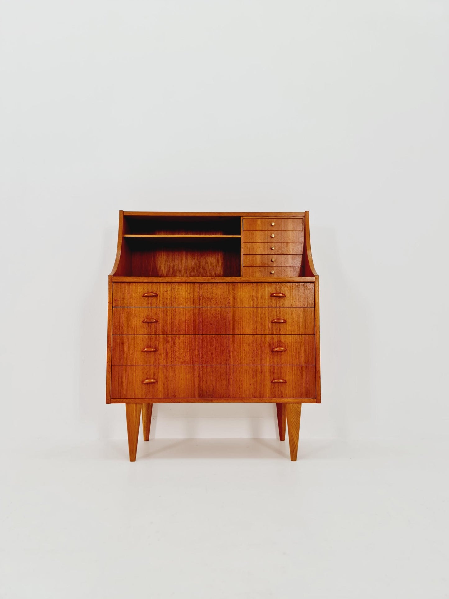 Midcentury vintage Teak secretary / vanity /Make up table By Arne Wahl iversen 1960s