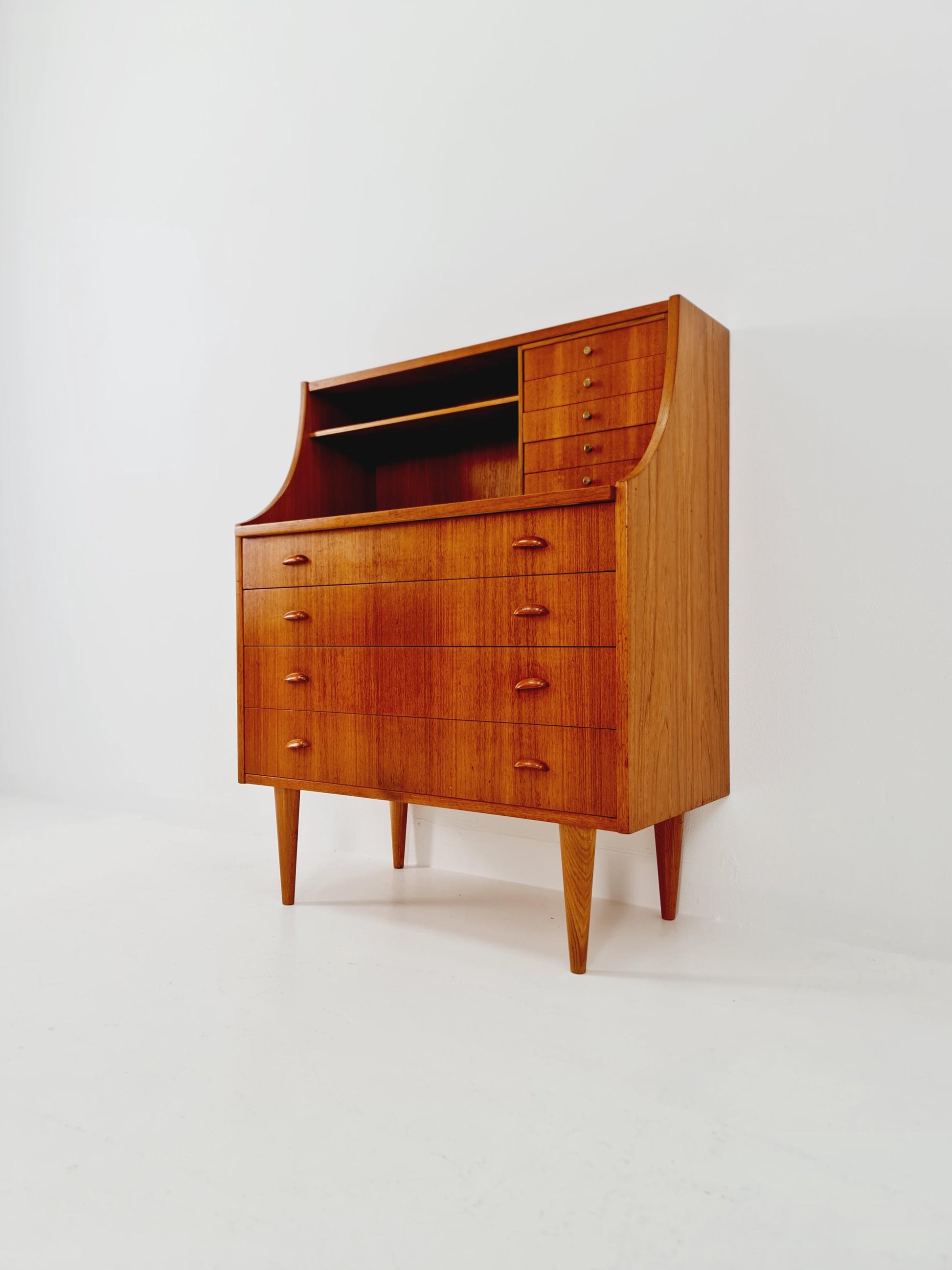 Midcentury vintage Teak secretary / vanity /Make up table By Arne Wahl iversen 1960s