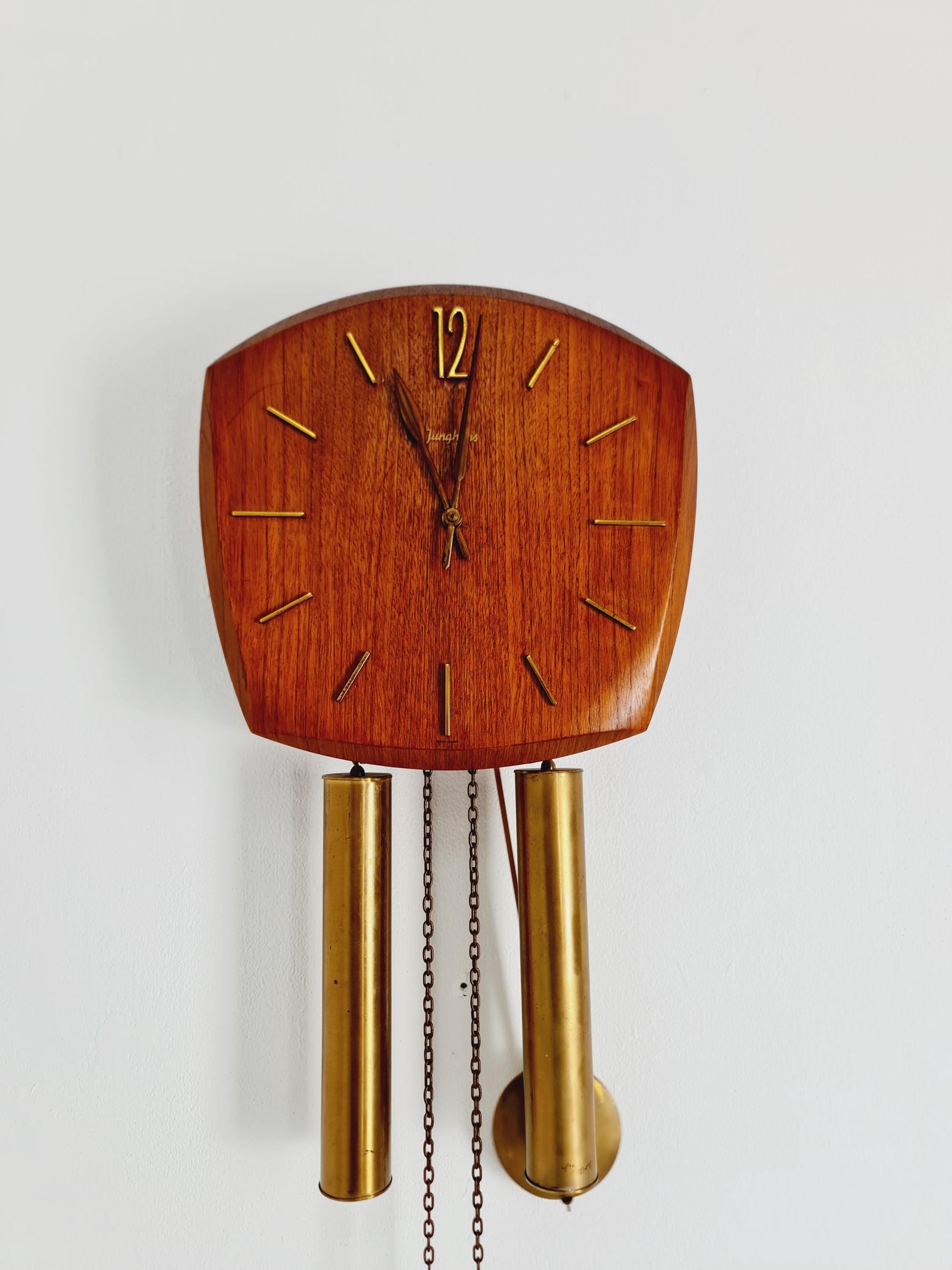 Vintage Junghans Mid-Century Teak Wall Clock - 1960s German Design