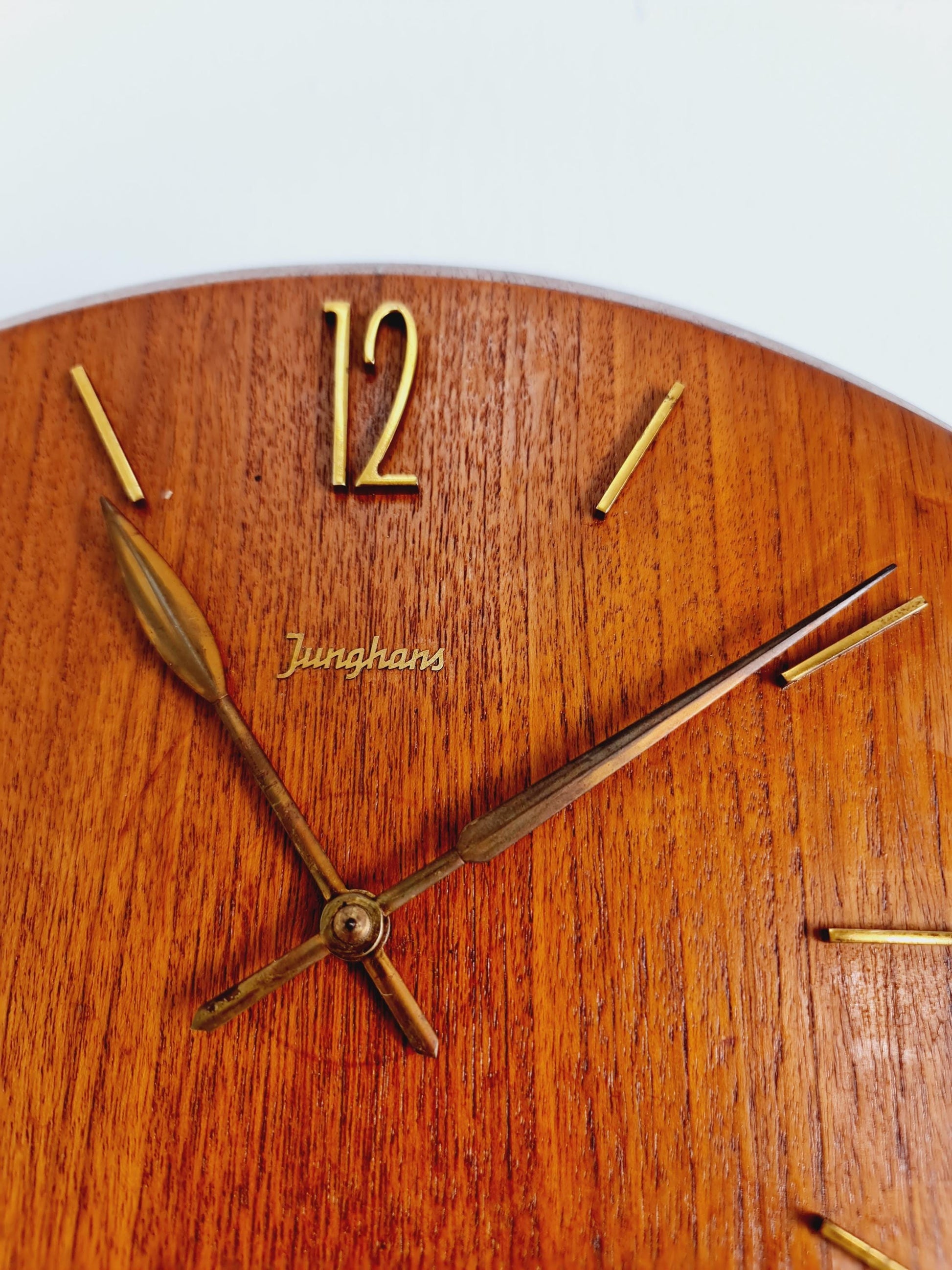 Vintage Junghans Mid-Century Teak Wall Clock - 1960s German Design