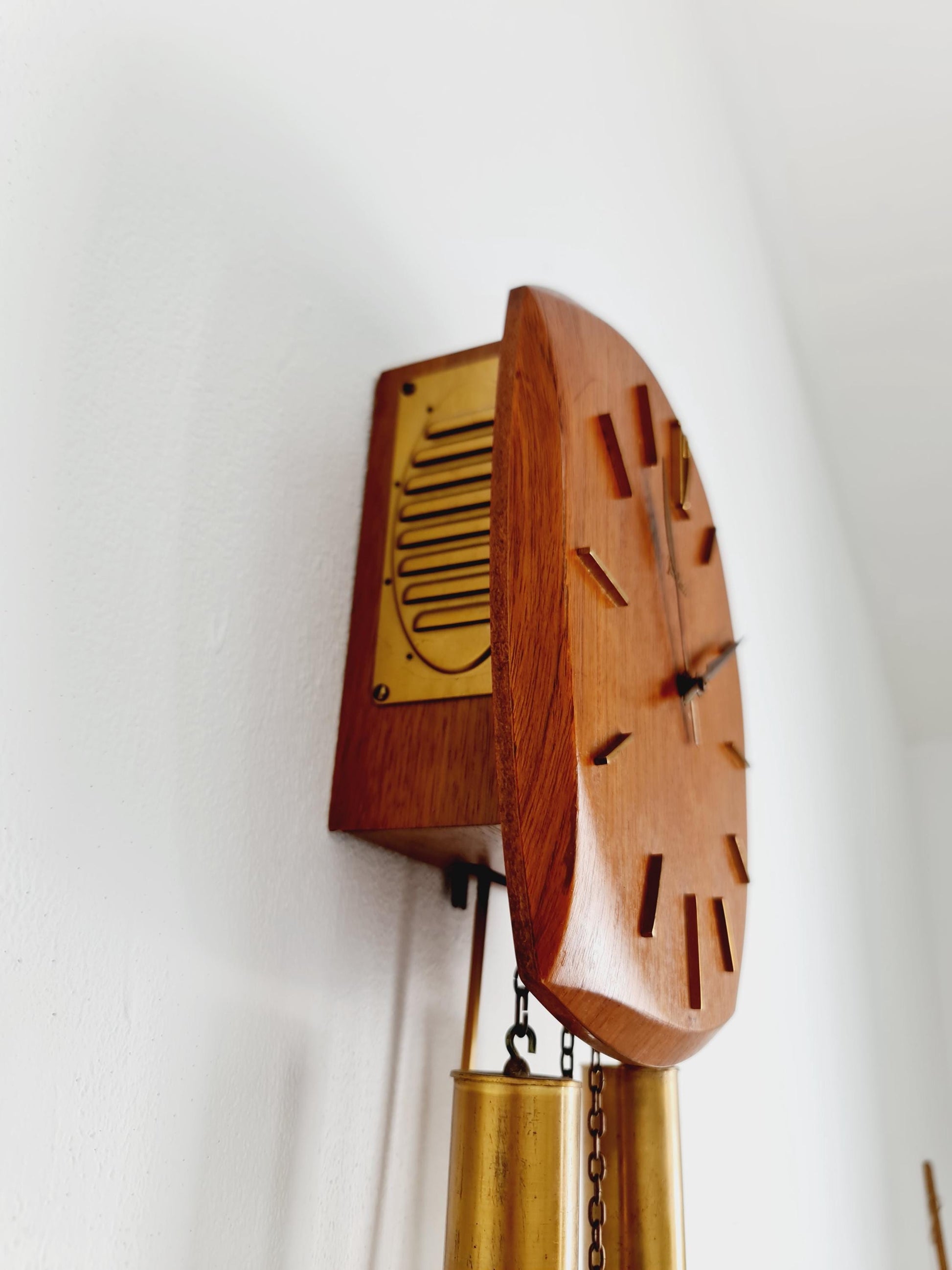 Vintage Junghans Mid-Century Teak Wall Clock - 1960s German Design