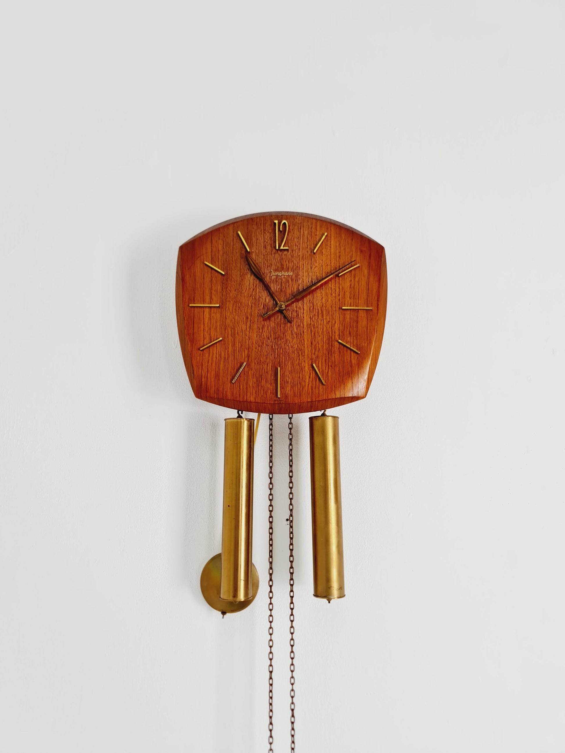 Vintage Junghans Mid-Century Teak Wall Clock - 1960s German Design