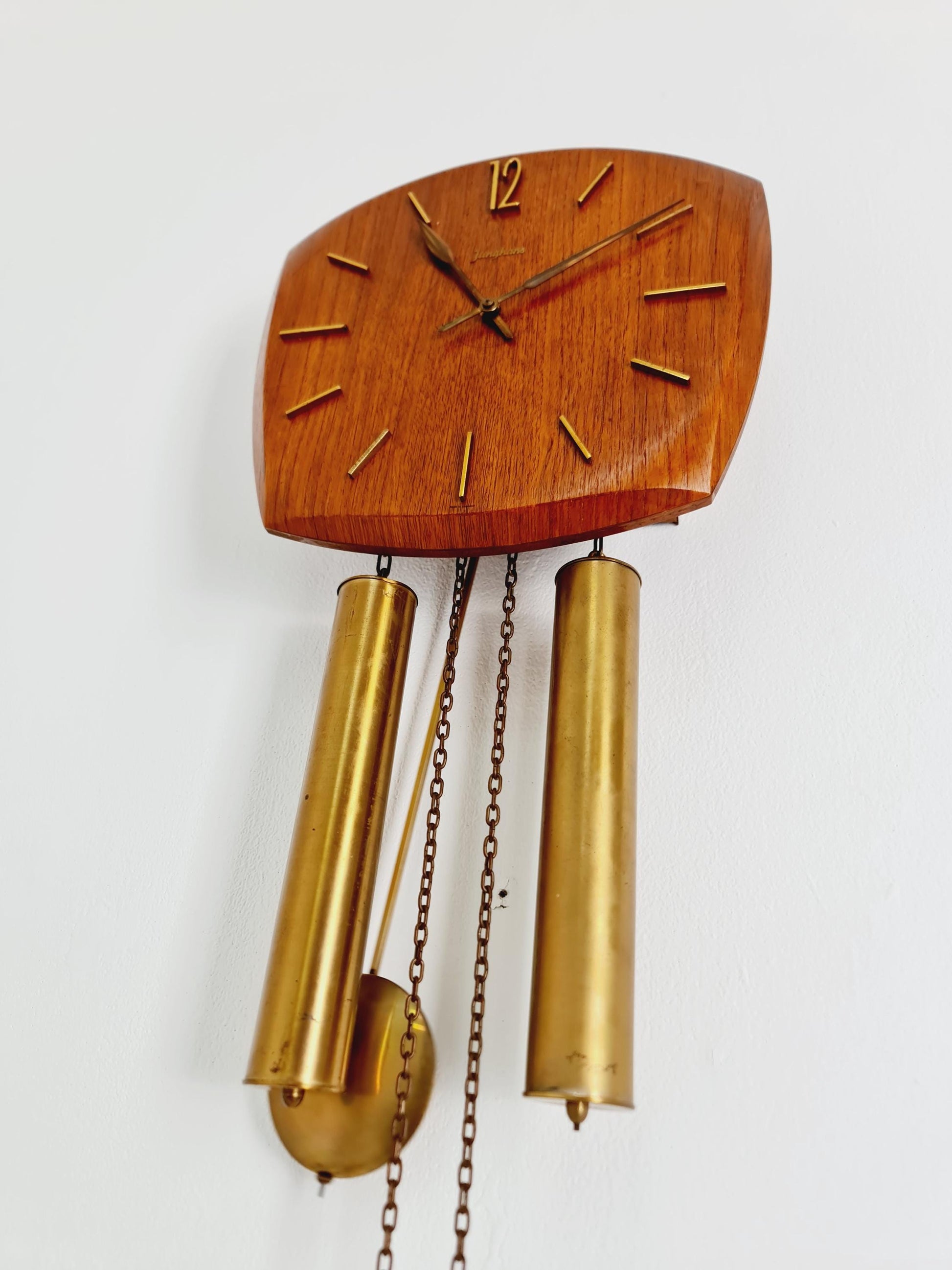 Vintage Junghans Mid-Century Teak Wall Clock - 1960s German Design